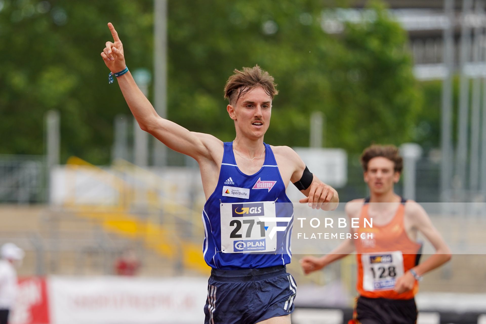 Velten Schneider (VfL Sindelfingen) am 27.06.2021 waehrend den deutschen U23 Leichtathletik-Meisterschaften 2021 im Stadion Oberwerth in Koblenz