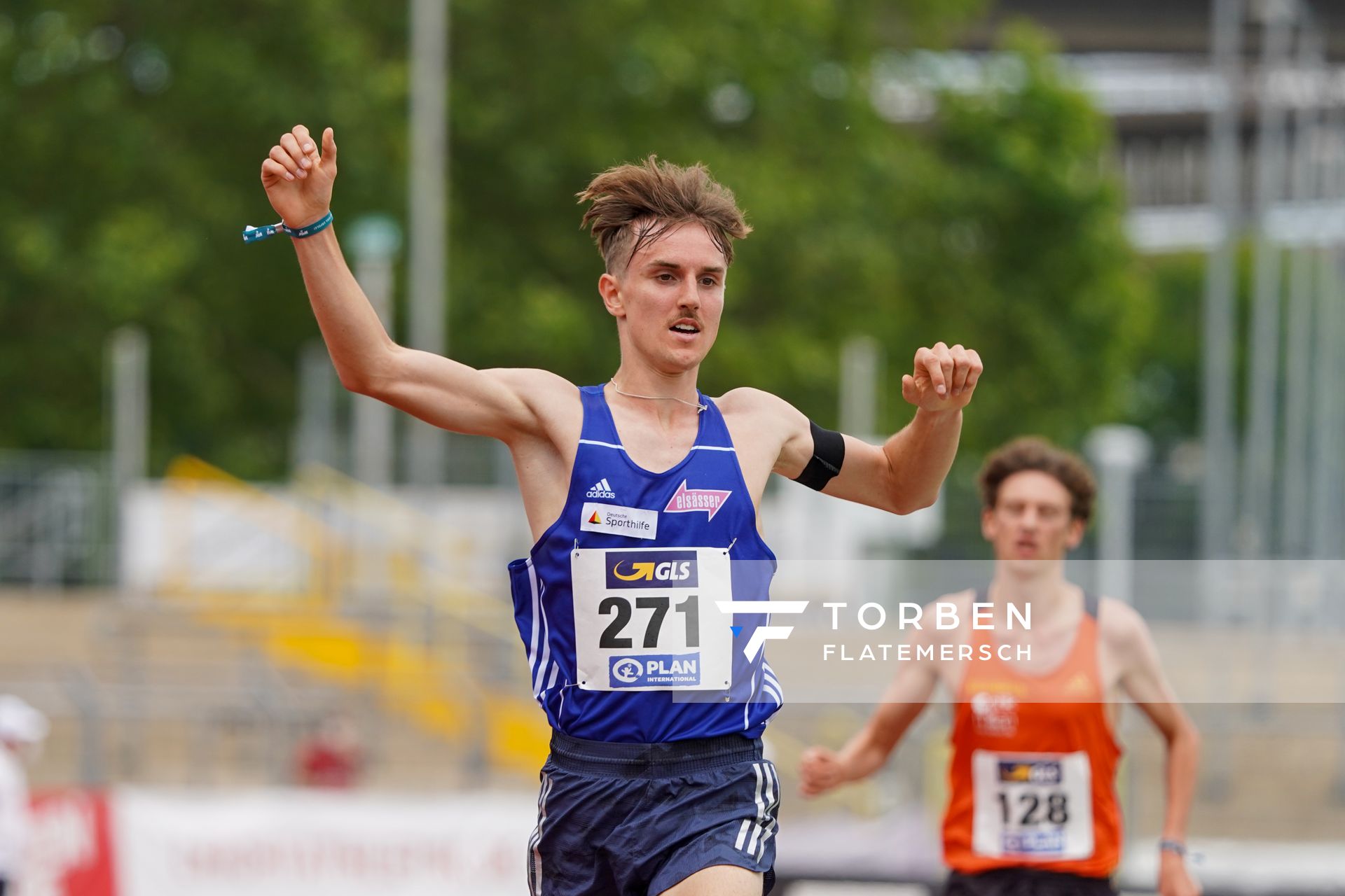 Velten Schneider (VfL Sindelfingen) am 27.06.2021 waehrend den deutschen U23 Leichtathletik-Meisterschaften 2021 im Stadion Oberwerth in Koblenz