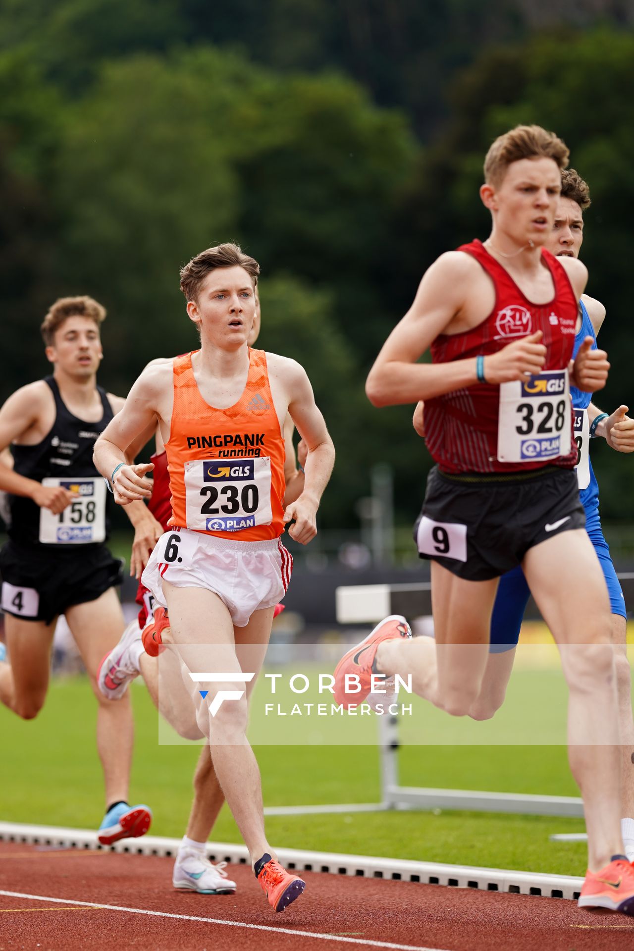 Maximilian Pingpank (Hannover Athletics) im 1500m Finale am 27.06.2021 waehrend den deutschen U23 Leichtathletik-Meisterschaften 2021 im Stadion Oberwerth in Koblenz
