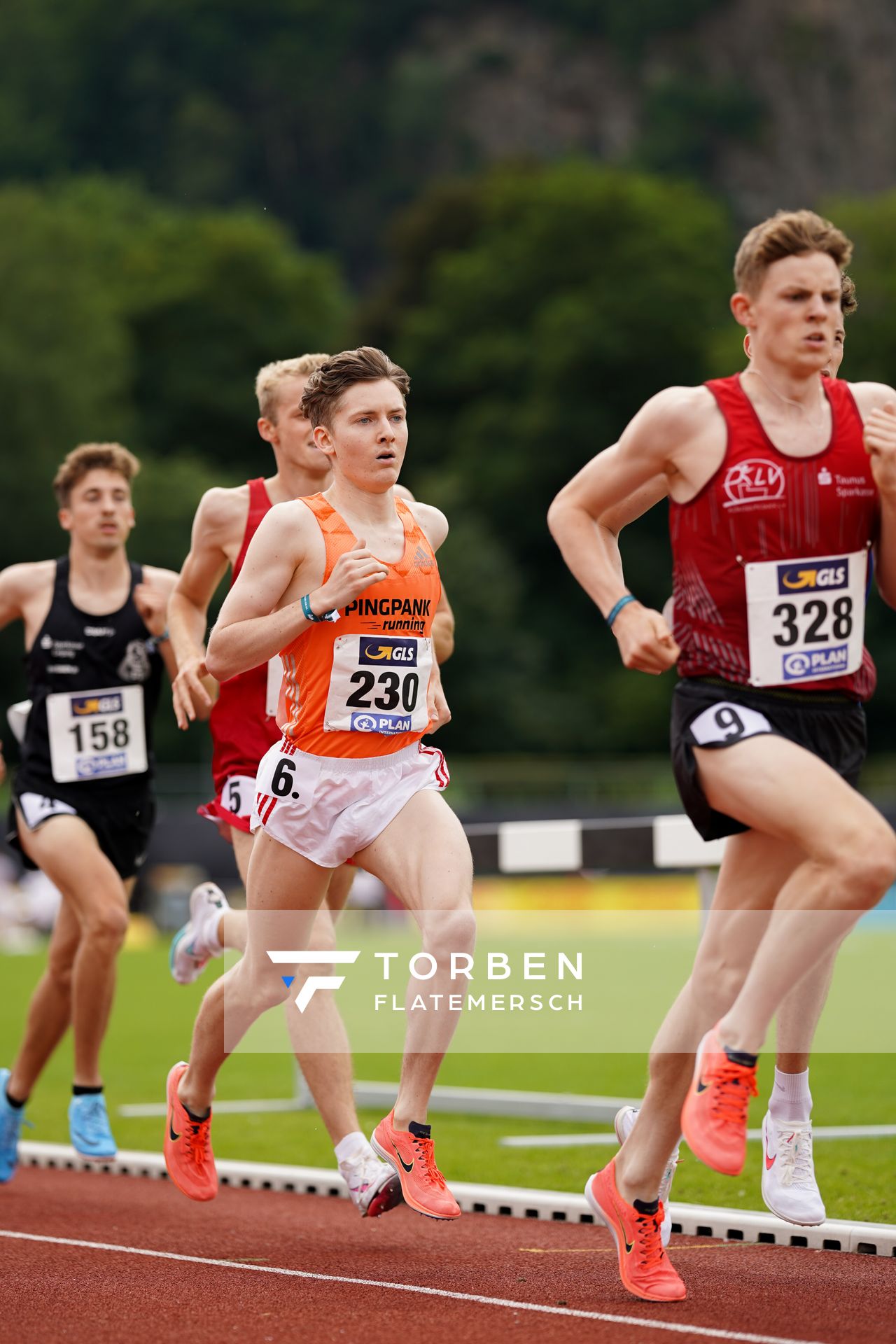 Maximilian Pingpank (Hannover Athletics) im 1500m Finale am 27.06.2021 waehrend den deutschen U23 Leichtathletik-Meisterschaften 2021 im Stadion Oberwerth in Koblenz