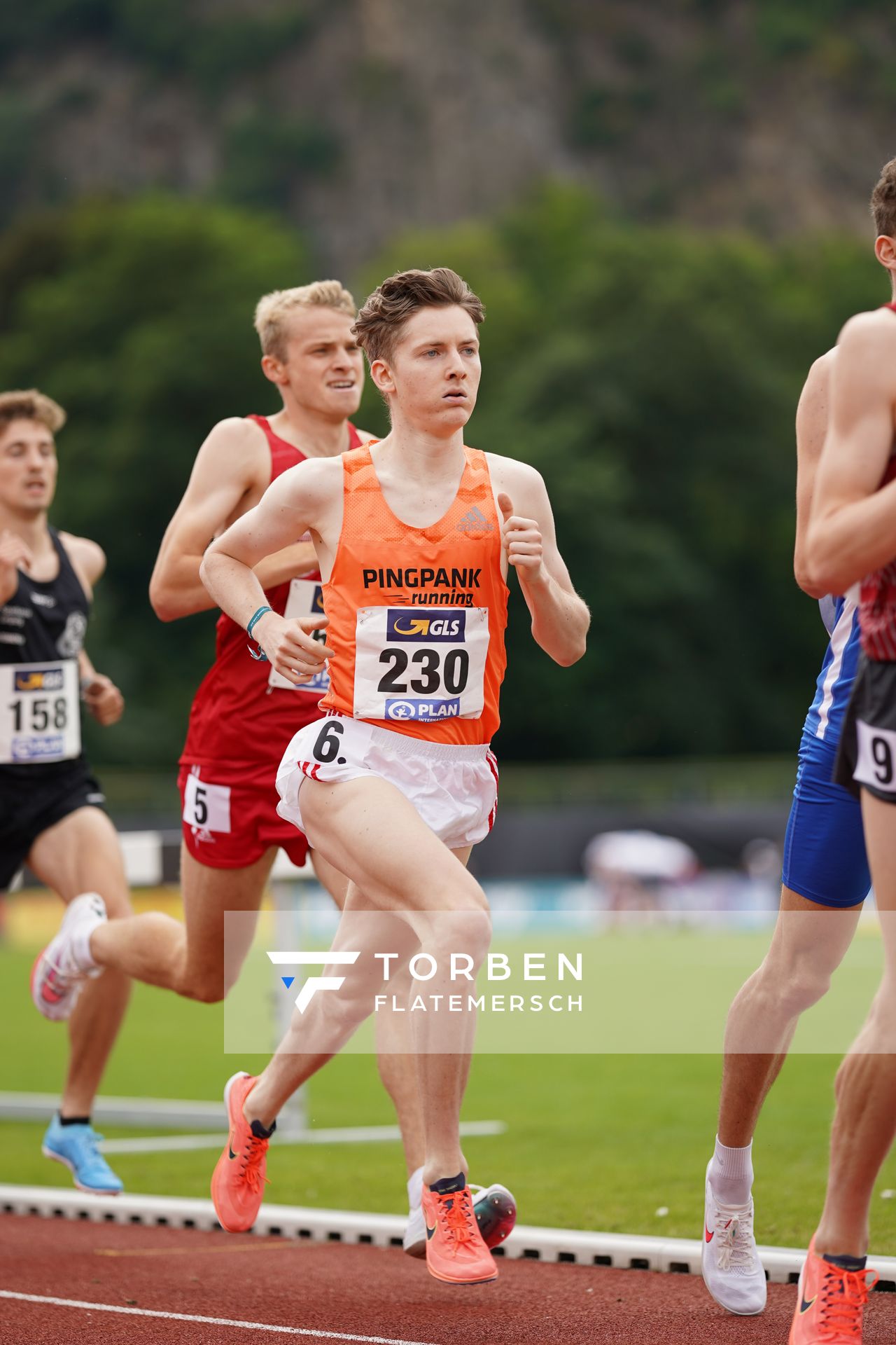 Maximilian Pingpank (Hannover Athletics) im 1500m Finale am 27.06.2021 waehrend den deutschen U23 Leichtathletik-Meisterschaften 2021 im Stadion Oberwerth in Koblenz