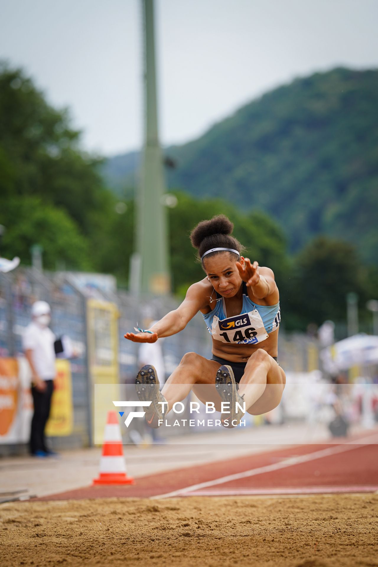Lea-Sophie Klik (LAC Erdgas Chemnitz) am 27.06.2021 waehrend den deutschen U23 Leichtathletik-Meisterschaften 2021 im Stadion Oberwerth in Koblenz