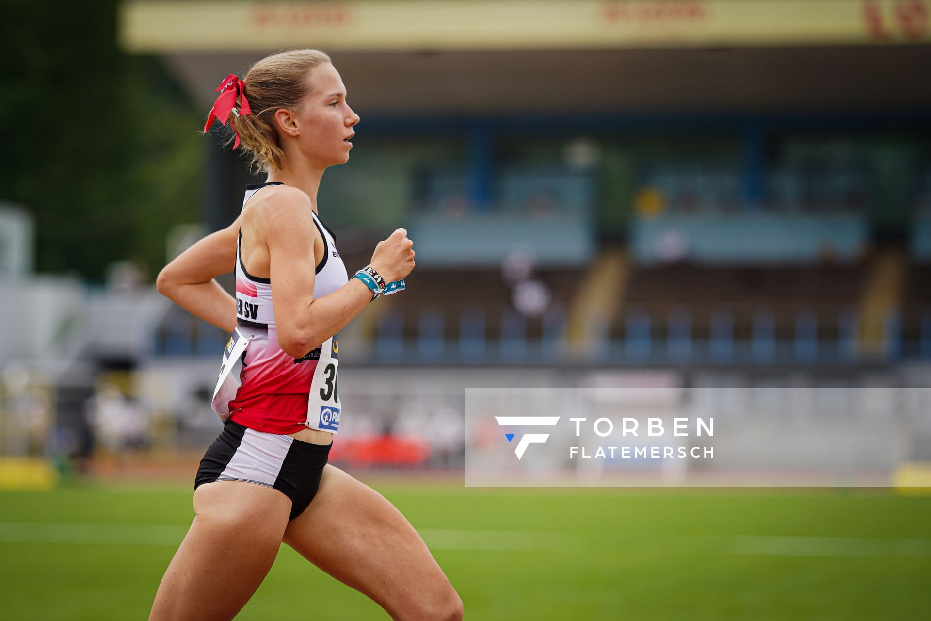 Svea Timm (Lueneburger SV) m 27.06.2021 waehrend den deutschen U23 Leichtathletik-Meisterschaften 2021 im Stadion Oberwerth in Koblenz