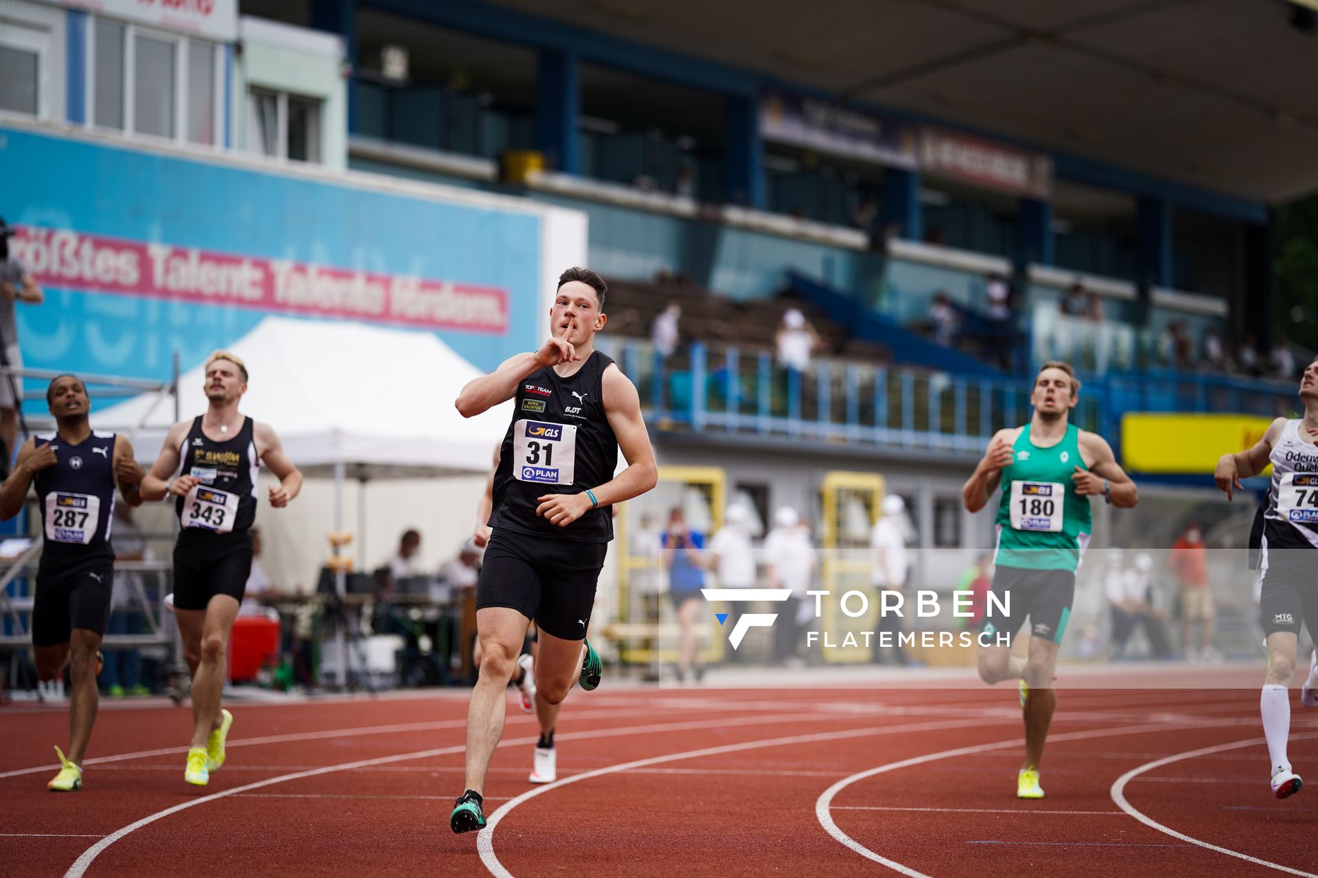 Luis Brandner (LC Top Team Thueringen) am 27.06.2021 waehrend den deutschen U23 Leichtathletik-Meisterschaften 2021 im Stadion Oberwerth in Koblenz