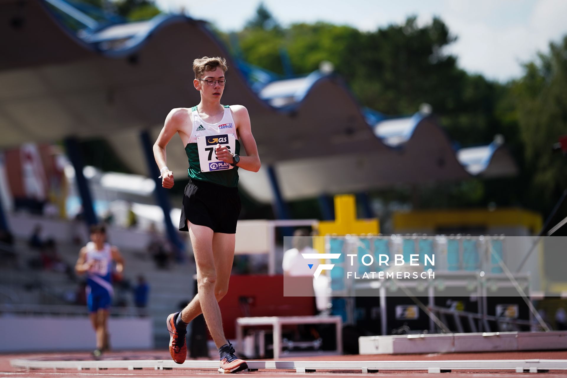 Arvid Kockel (SV Halle) am 30.07.2021 waehrend den deutschen Leichtathletik-Jugendmeisterschaften 2021 in Rostock