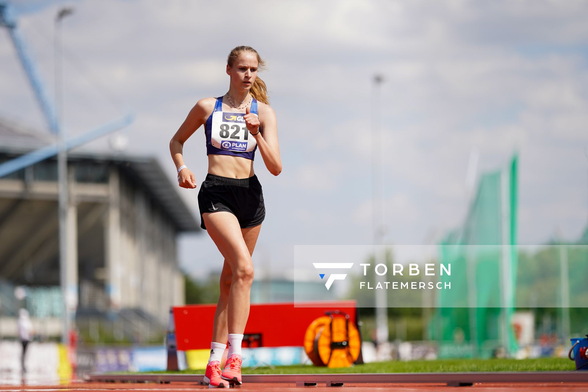 Ada Junghannss (Erfurter LAC) am 30.07.2021 waehrend den deutschen Leichtathletik-Jugendmeisterschaften 2021 in Rostock