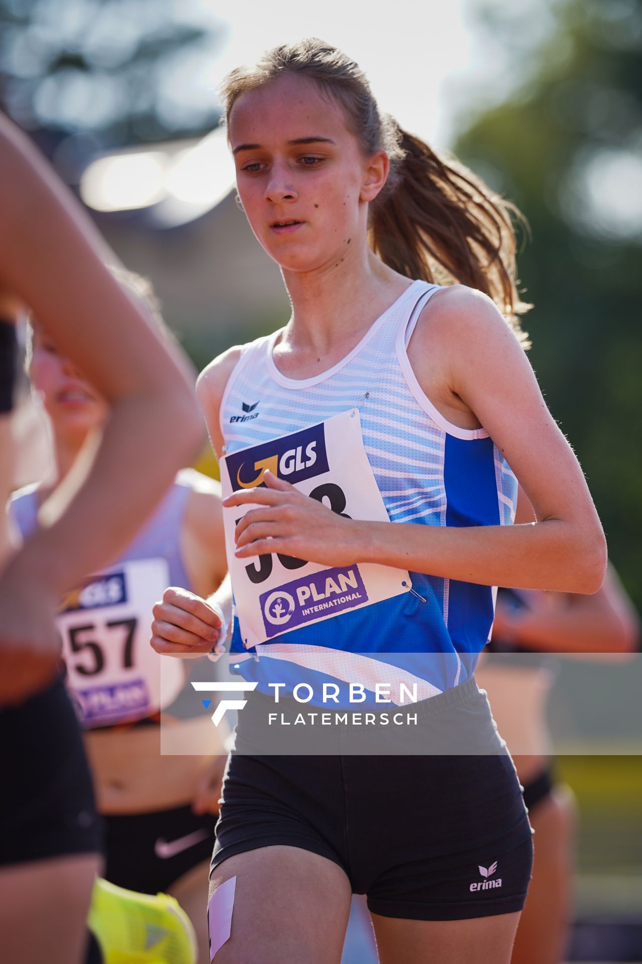 Finnja Piech (TSV Brunkensen) am 30.07.2021 waehrend den deutschen Leichtathletik-Jugendmeisterschaften 2021 in Rostock