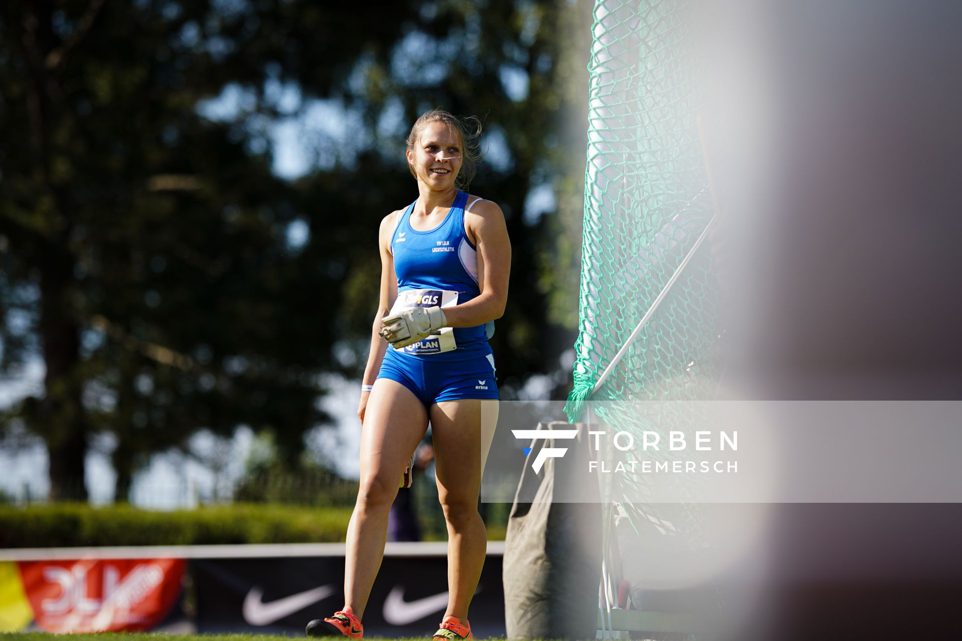 Annegret Jensen (TSV Lelm) am 30.07.2021 waehrend den deutschen Leichtathletik-Jugendmeisterschaften 2021 in Rostock