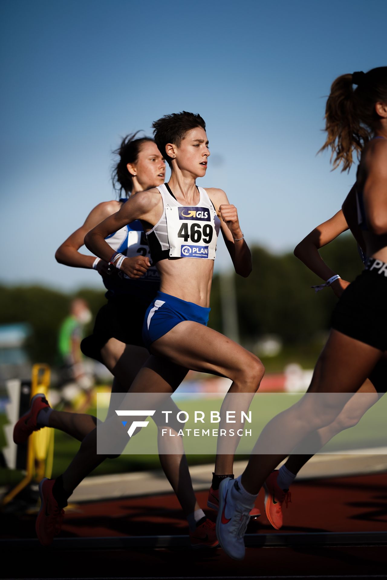 Jasmina Stahl (Hannover 96) am 30.07.2021 waehrend den deutschen Leichtathletik-Jugendmeisterschaften 2021 in Rostock