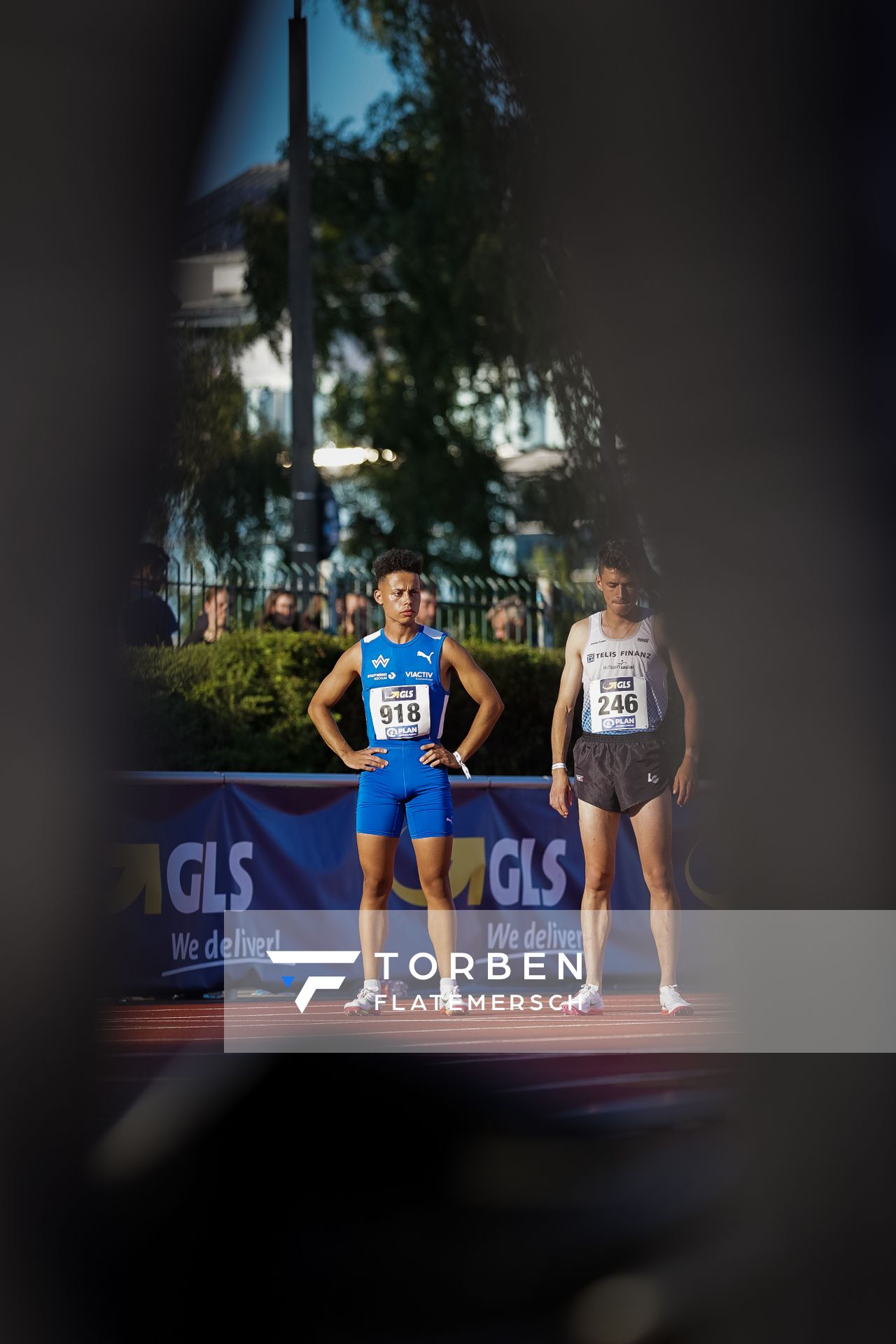 Felix Becker (TV Wattenscheid 01) ueber 5000m am 30.07.2021 waehrend den deutschen Leichtathletik-Jugendmeisterschaften 2021 in Rostock