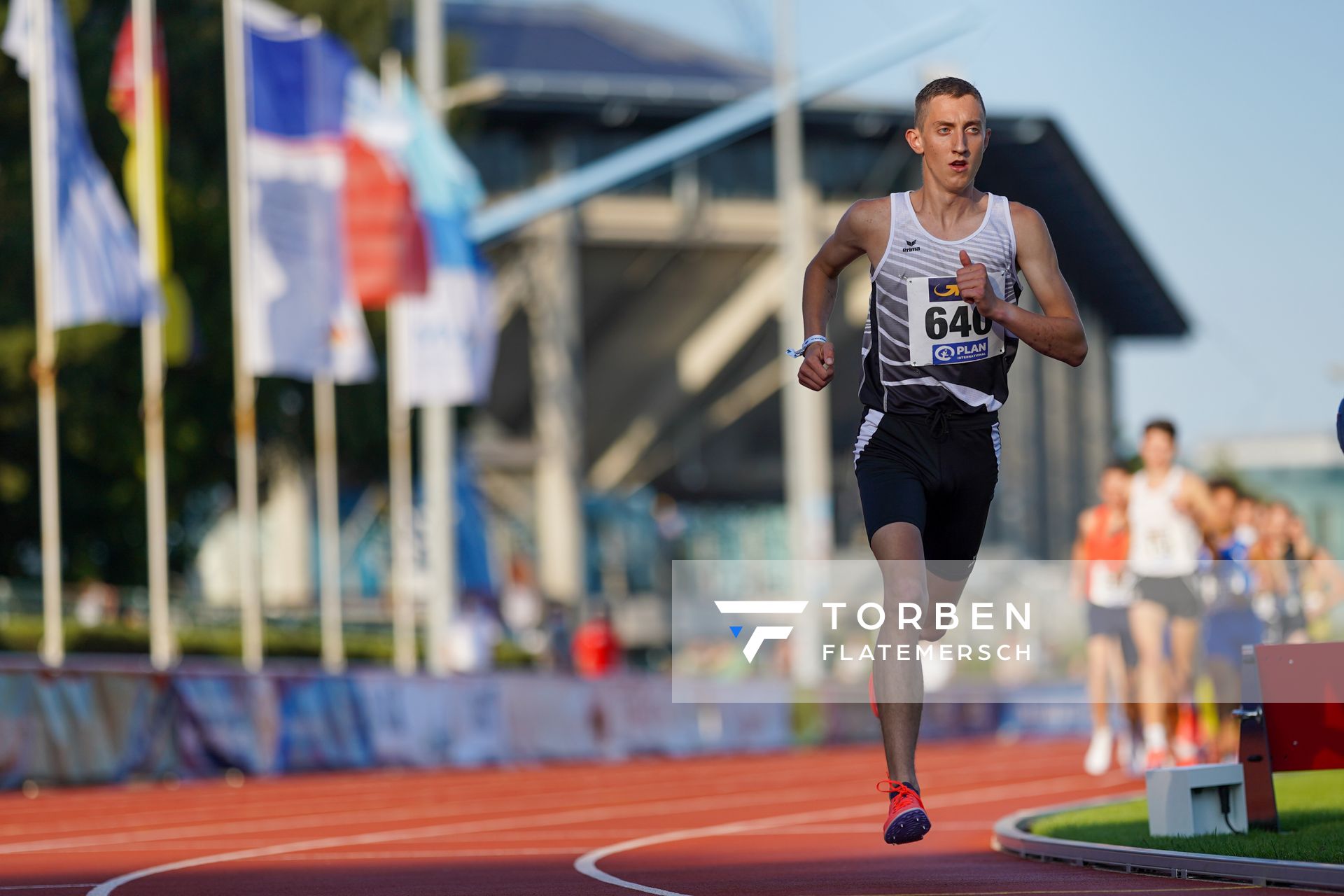 Benjamin Dern (LAZ Birkenfeld) am 30.07.2021 waehrend den deutschen Leichtathletik-Jugendmeisterschaften 2021 in Rostock