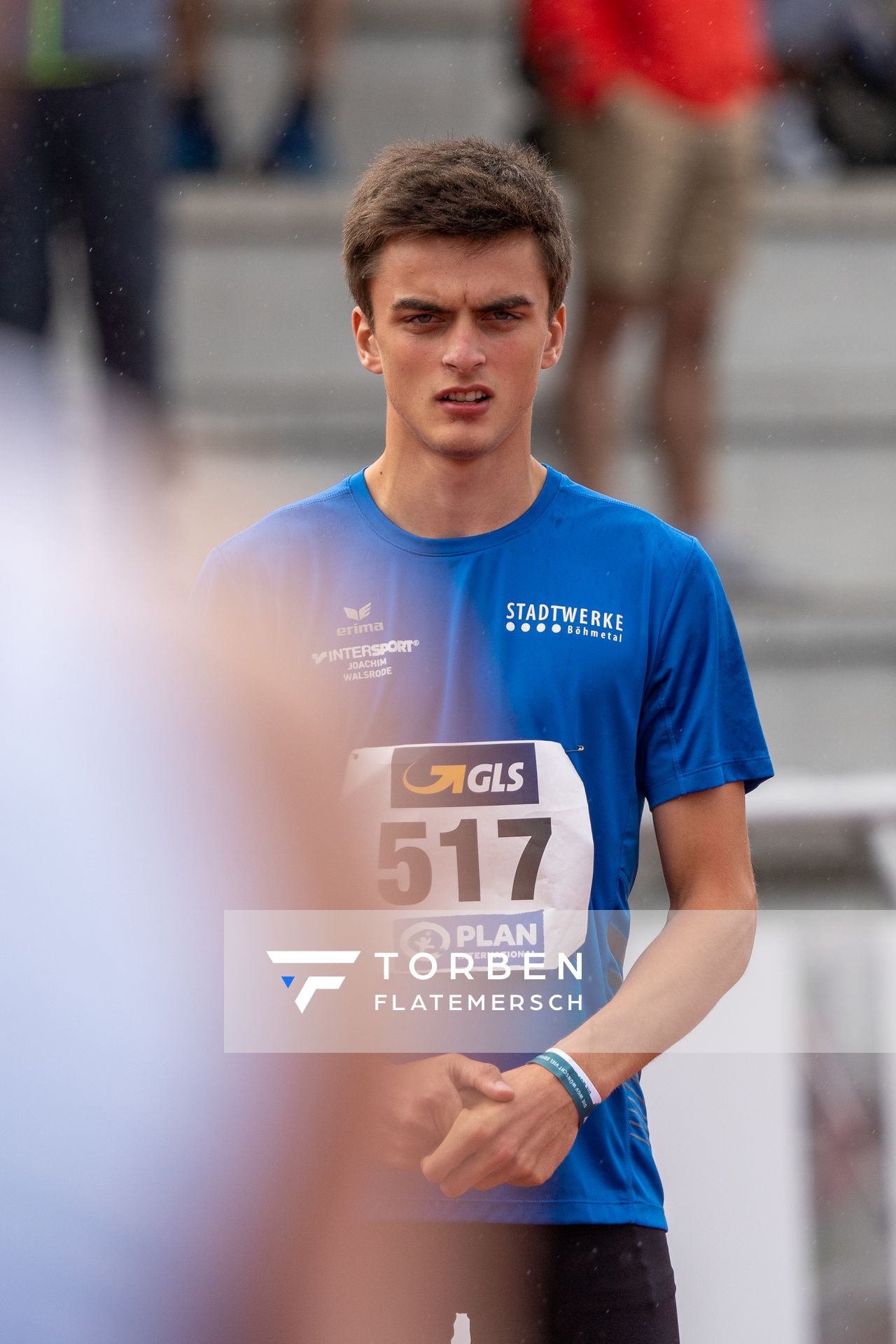 Laurenz Badenhop (TV Jahn Walsrode) am 31.07.2021 waehrend den deutschen Leichtathletik-Jugendmeisterschaften 2021 in Rostock (Tag 2)