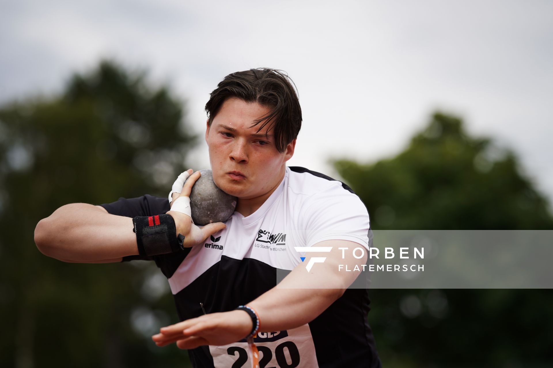 Mikosch Dahmen (LG Stadtwerke Muenchen) am 31.07.2021 waehrend den deutschen Leichtathletik-Jugendmeisterschaften 2021 in Rostock (Tag 2)