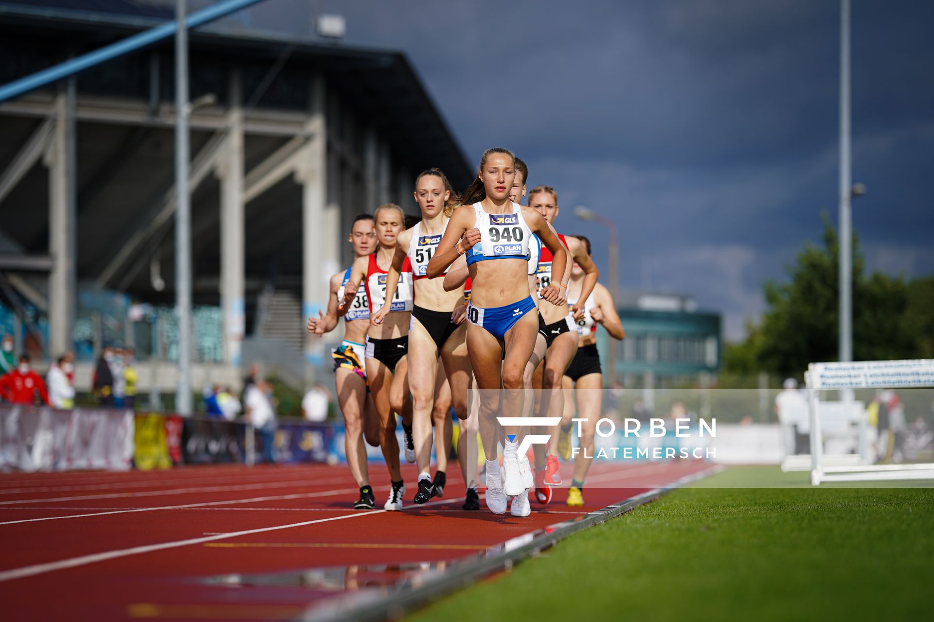 Fabiane Meyer (TV Westfalia Epe) am 31.07.2021 waehrend den deutschen Leichtathletik-Jugendmeisterschaften 2021 in Rostock (Tag 2)