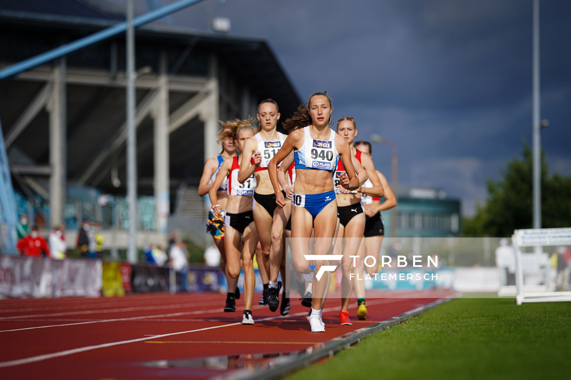 Fabiane Meyer (TV Westfalia Epe) am 31.07.2021 waehrend den deutschen Leichtathletik-Jugendmeisterschaften 2021 in Rostock (Tag 2)