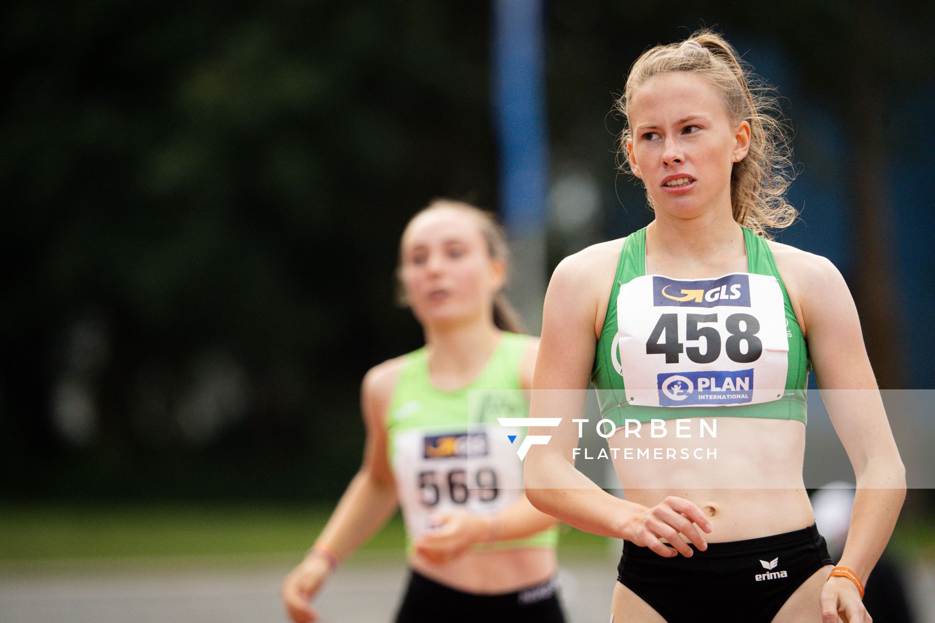 Anne Marie Petersen (Eintracht Hildesheim) am 31.07.2021 waehrend den deutschen Leichtathletik-Jugendmeisterschaften 2021 in Rostock (Tag 2)