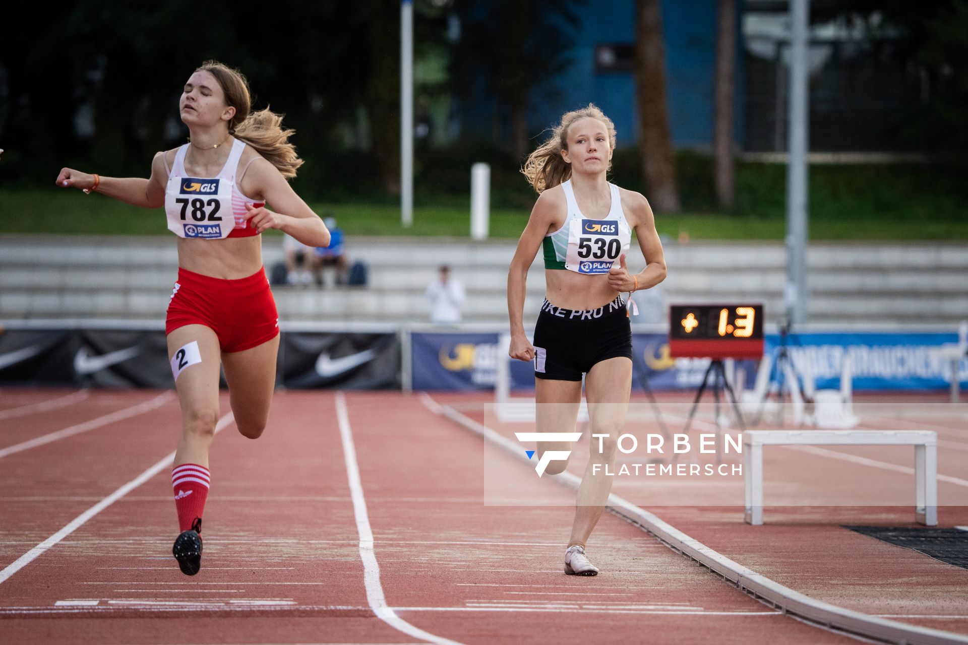 Nele Jaworski (VfL Wolfsburg) am 31.07.2021 waehrend den deutschen Leichtathletik-Jugendmeisterschaften 2021 in Rostock (Tag 2)