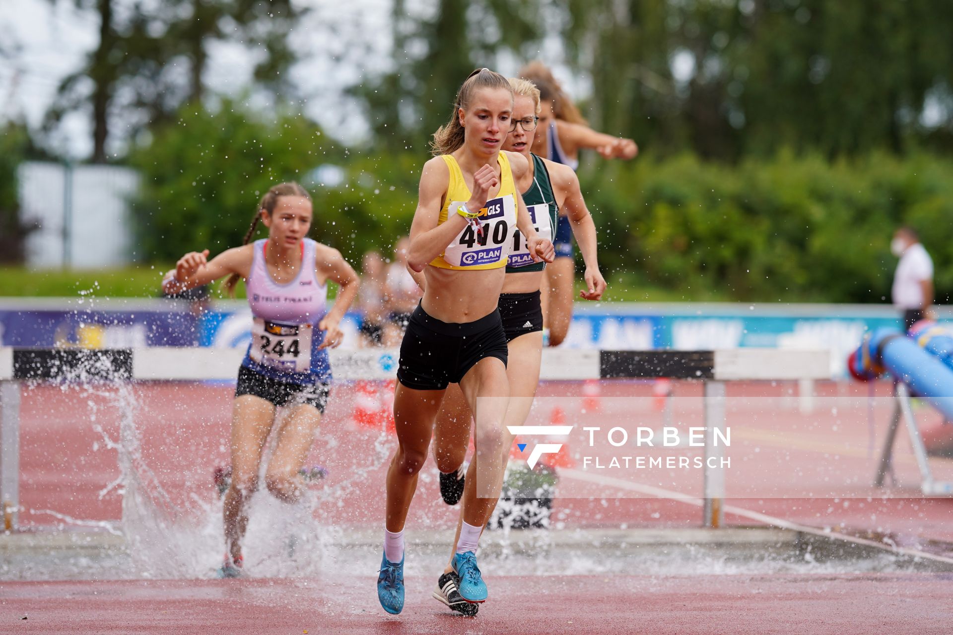 Sonja Lindemann (LG Wedel-Pinneberg) am 01.08.2021 waehrend den deutschen Leichtathletik-Jugendmeisterschaften 2021 in Rostock (Tag 3)