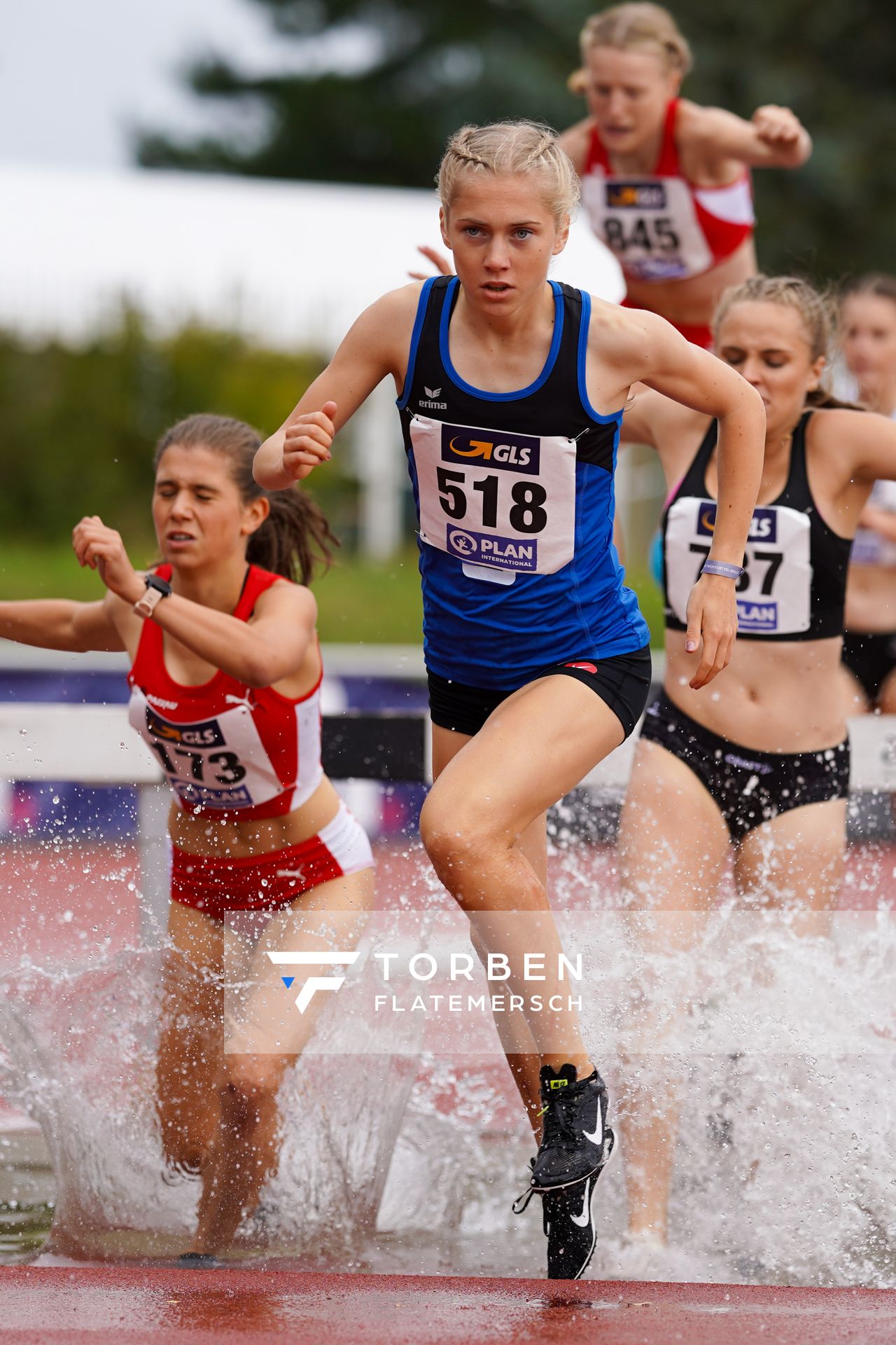 Ronja Funck (TV Jahn Walsrode) am 01.08.2021 waehrend den deutschen Leichtathletik-Jugendmeisterschaften 2021 in Rostock (Tag 3)