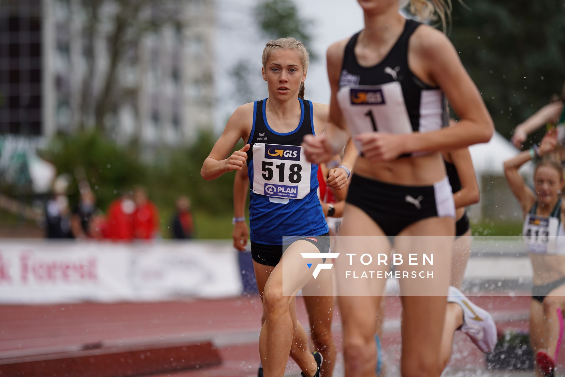 Ronja Funck (TV Jahn Walsrode) am 01.08.2021 waehrend den deutschen Leichtathletik-Jugendmeisterschaften 2021 in Rostock (Tag 3)