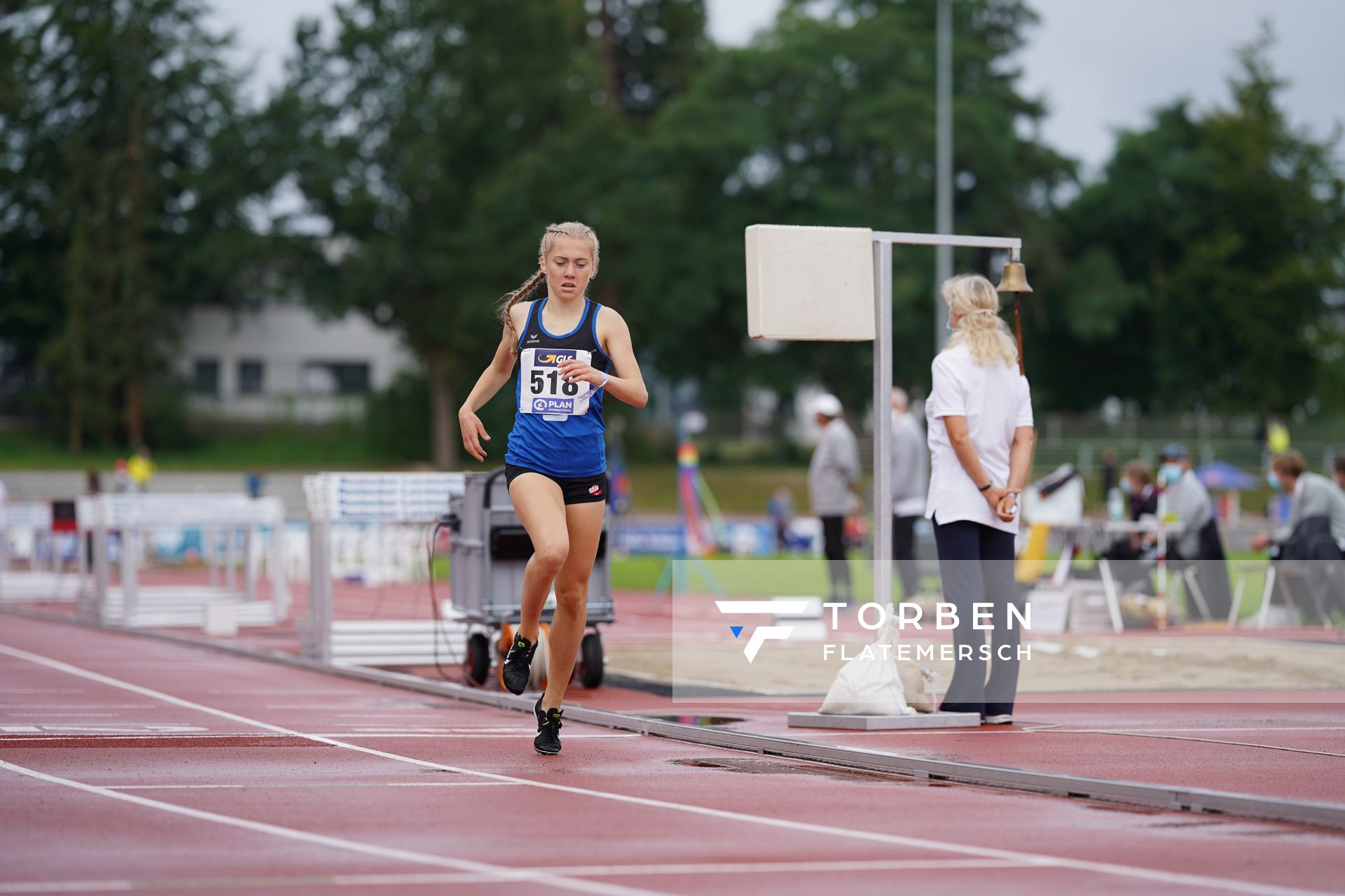 Ronja Funck (TV Jahn Walsrode) am 01.08.2021 waehrend den deutschen Leichtathletik-Jugendmeisterschaften 2021 in Rostock (Tag 3)