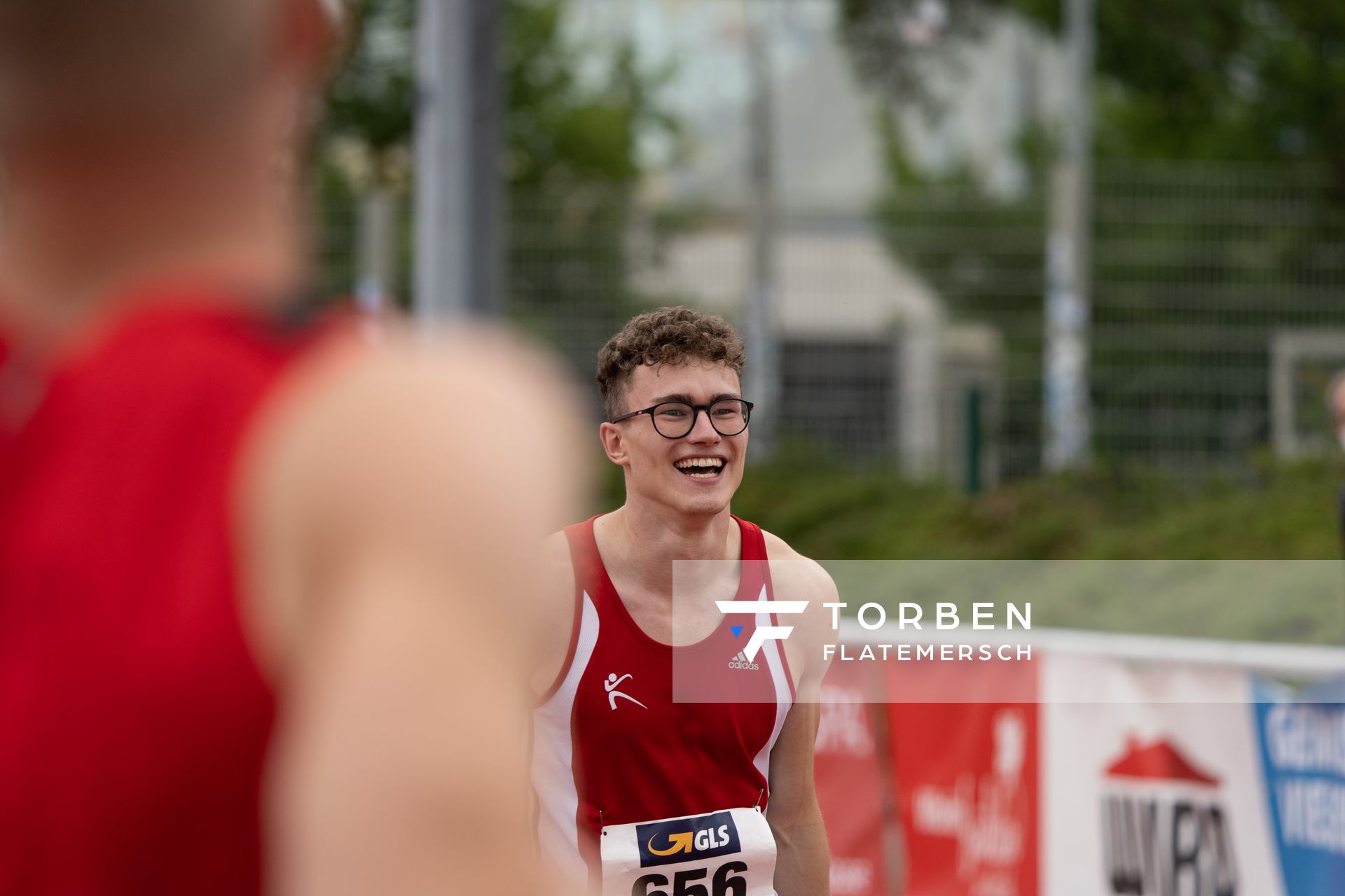 Tim Rummelhagen (LG Reinbek/Ohe) am 01.08.2021 waehrend den deutschen Leichtathletik-Jugendmeisterschaften 2021 in Rostock (Tag 3)