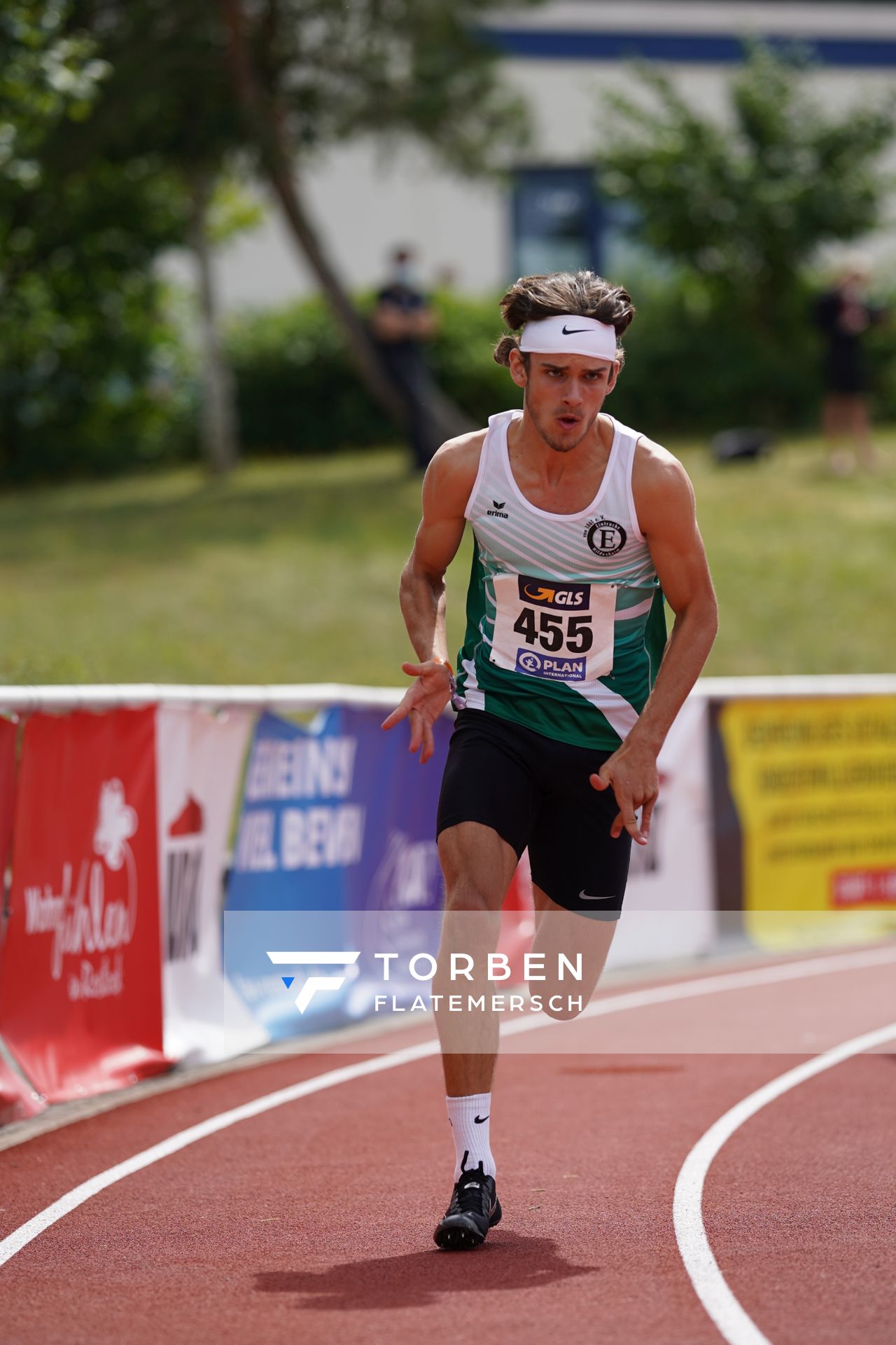 Niclas Jan Kaluza (Eintracht Hildesheim) am 01.08.2021 waehrend den deutschen Leichtathletik-Jugendmeisterschaften 2021 in Rostock (Tag 3)