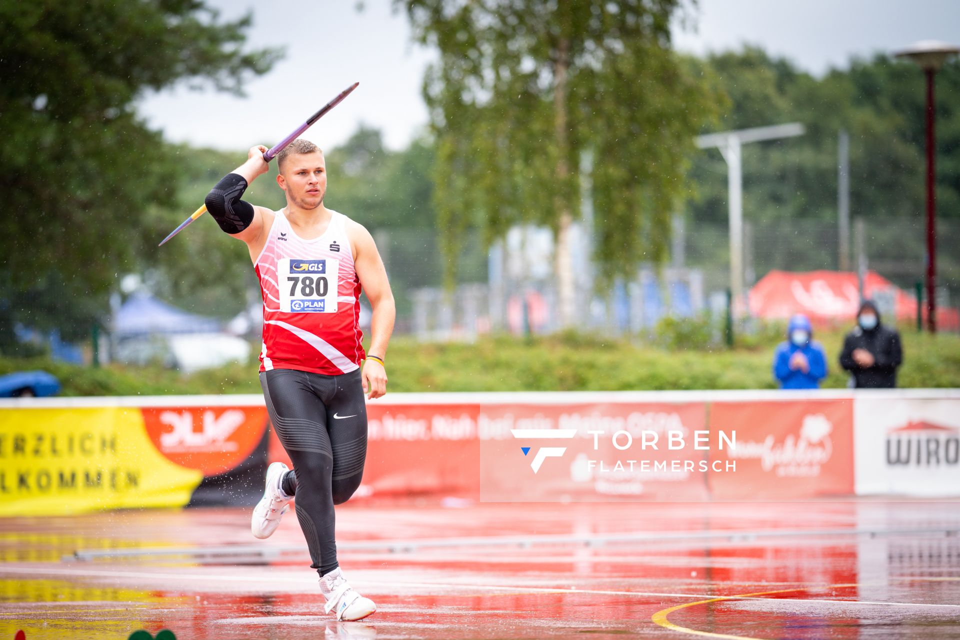 Moritz Morstein (Sportclub Magdeburg) am 01.08.2021 waehrend den deutschen Leichtathletik-Jugendmeisterschaften 2021 in Rostock (Tag 3)