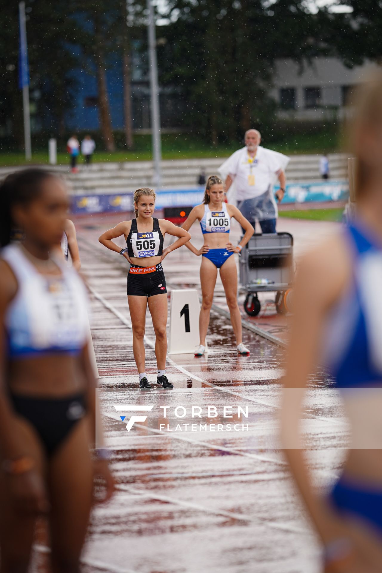 Delphine Drath (TK zu Hannover) am 01.08.2021 waehrend den deutschen Leichtathletik-Jugendmeisterschaften 2021 in Rostock (Tag 3)