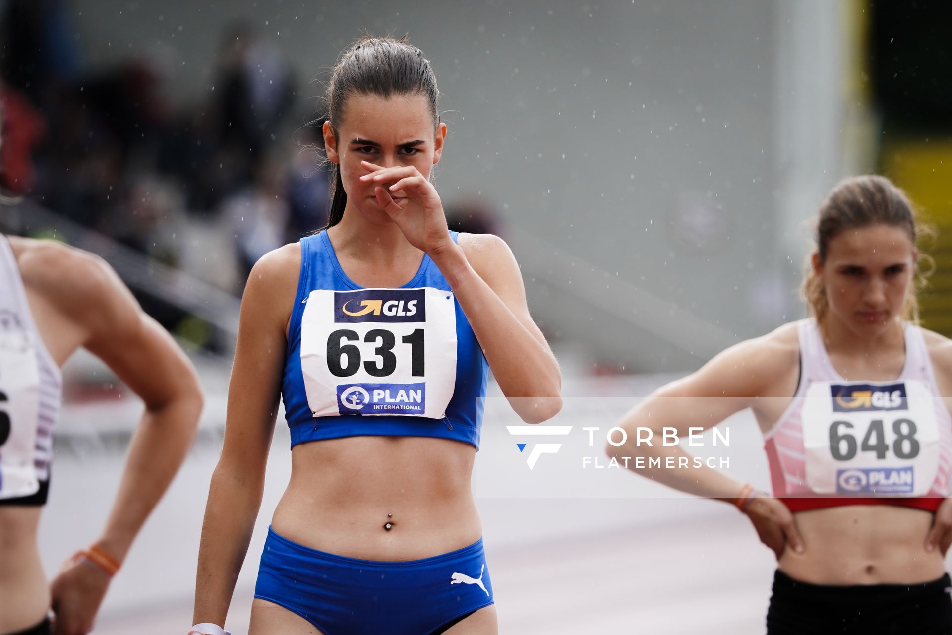 Cosima Ermert (TSV SCHOTT Mainz) am 01.08.2021 waehrend den deutschen Leichtathletik-Jugendmeisterschaften 2021 in Rostock (Tag 3)