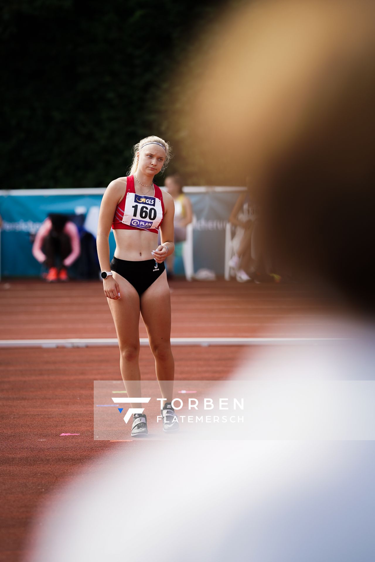 Celia Spiess (SWC Regensburg) beim Hochsprung am 21.08.2021 bei den Deutschen Meisterschaften Mehrkampf im Auestadion in Wesel (Tag 2)