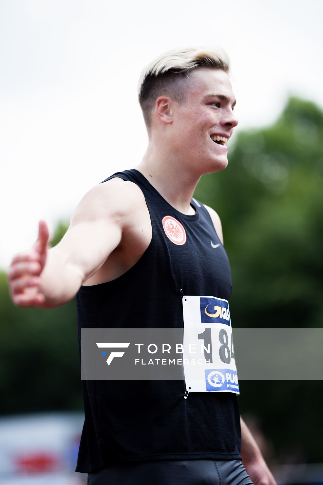 Jannis Wolff (Eintracht Frankfurt e.V.) am 21.08.2021 bei den Deutschen Meisterschaften Mehrkampf im Auestadion in Wesel (Tag 2)