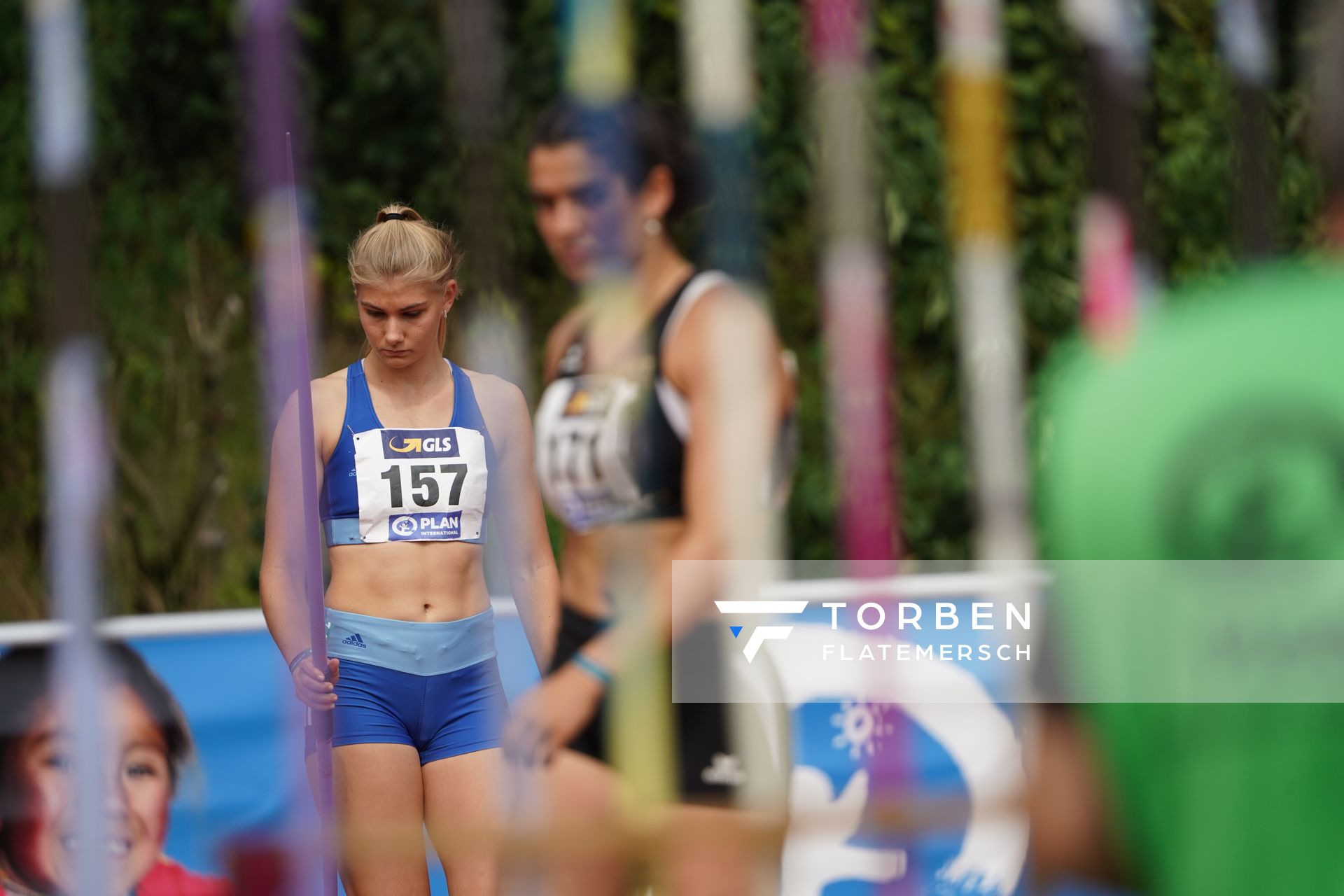 Lara Siemer (Rukeli Trollmann e. V.) am 21.08.2021 bei den Deutschen Meisterschaften Mehrkampf im Auestadion in Wesel (Tag 2)