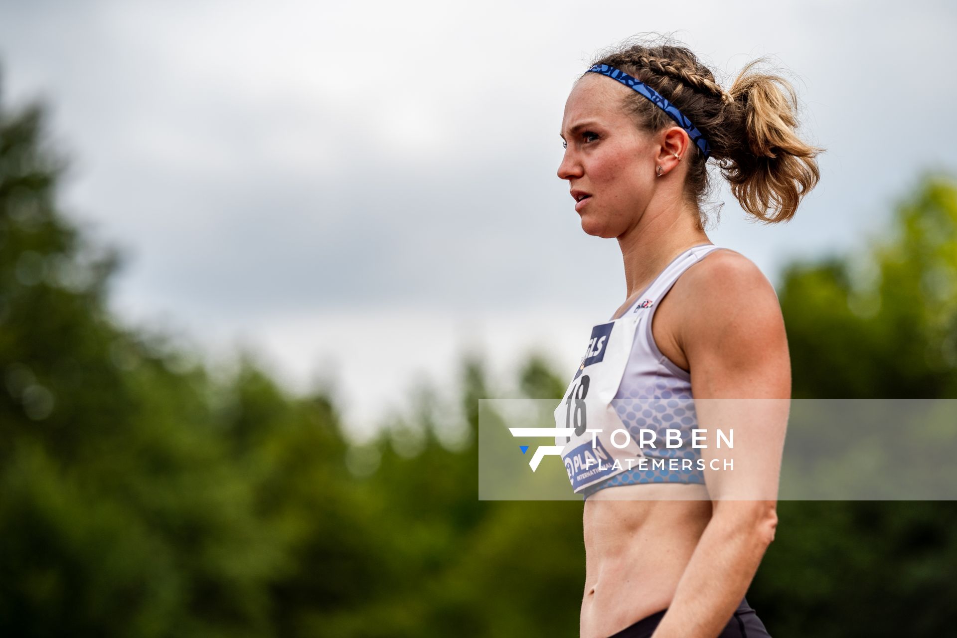 Marion Brunner (LG TELIS FINANZ Regensburg) beim Hochsprung am 21.08.2021 bei den Deutschen Meisterschaften Mehrkampf im Auestadion in Wesel (Tag 2)