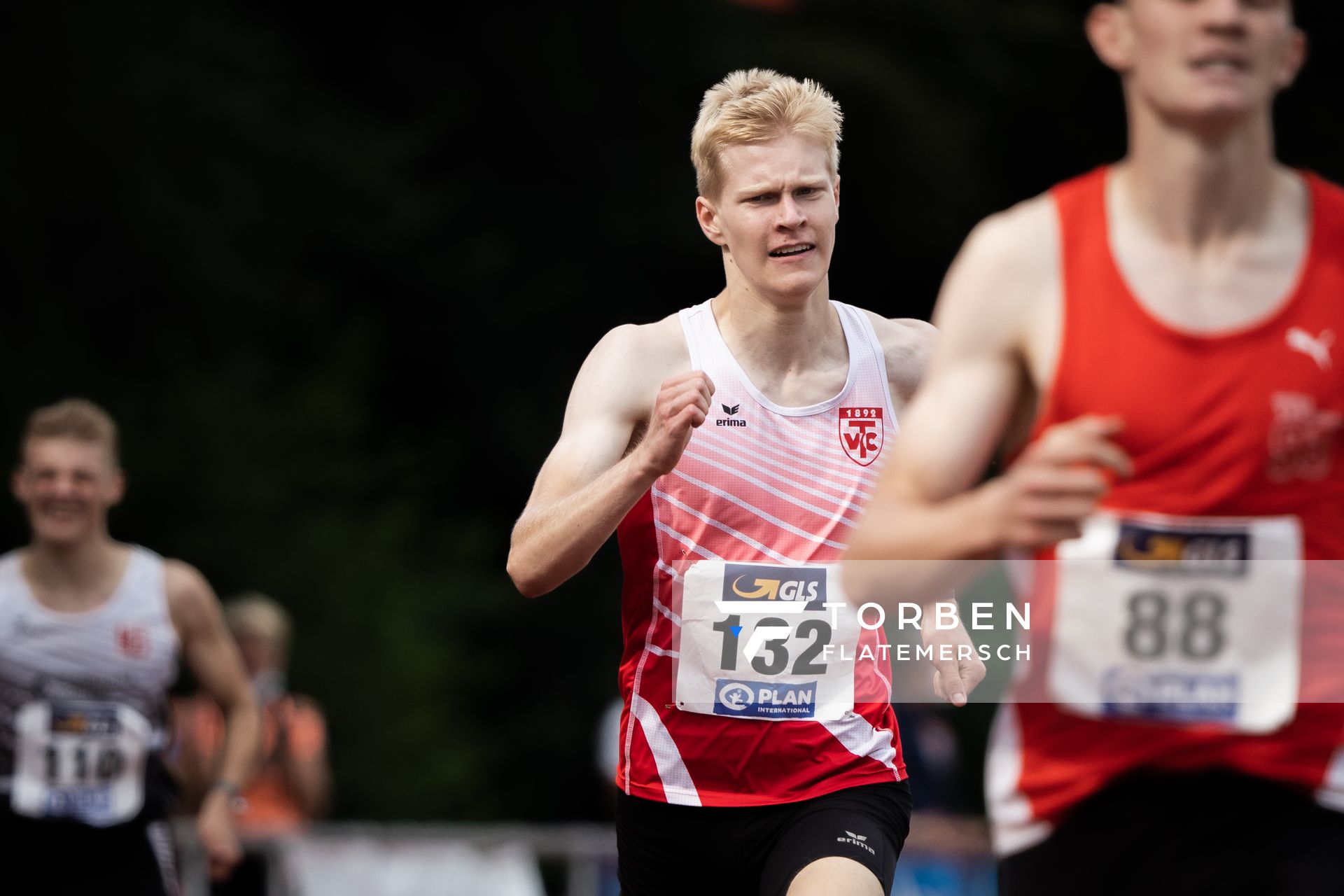 Torben Prepens (TV Cloppenburg) ueber 400m am 21.08.2021 bei den Deutschen Meisterschaften Mehrkampf im Auestadion in Wesel (Tag 2)