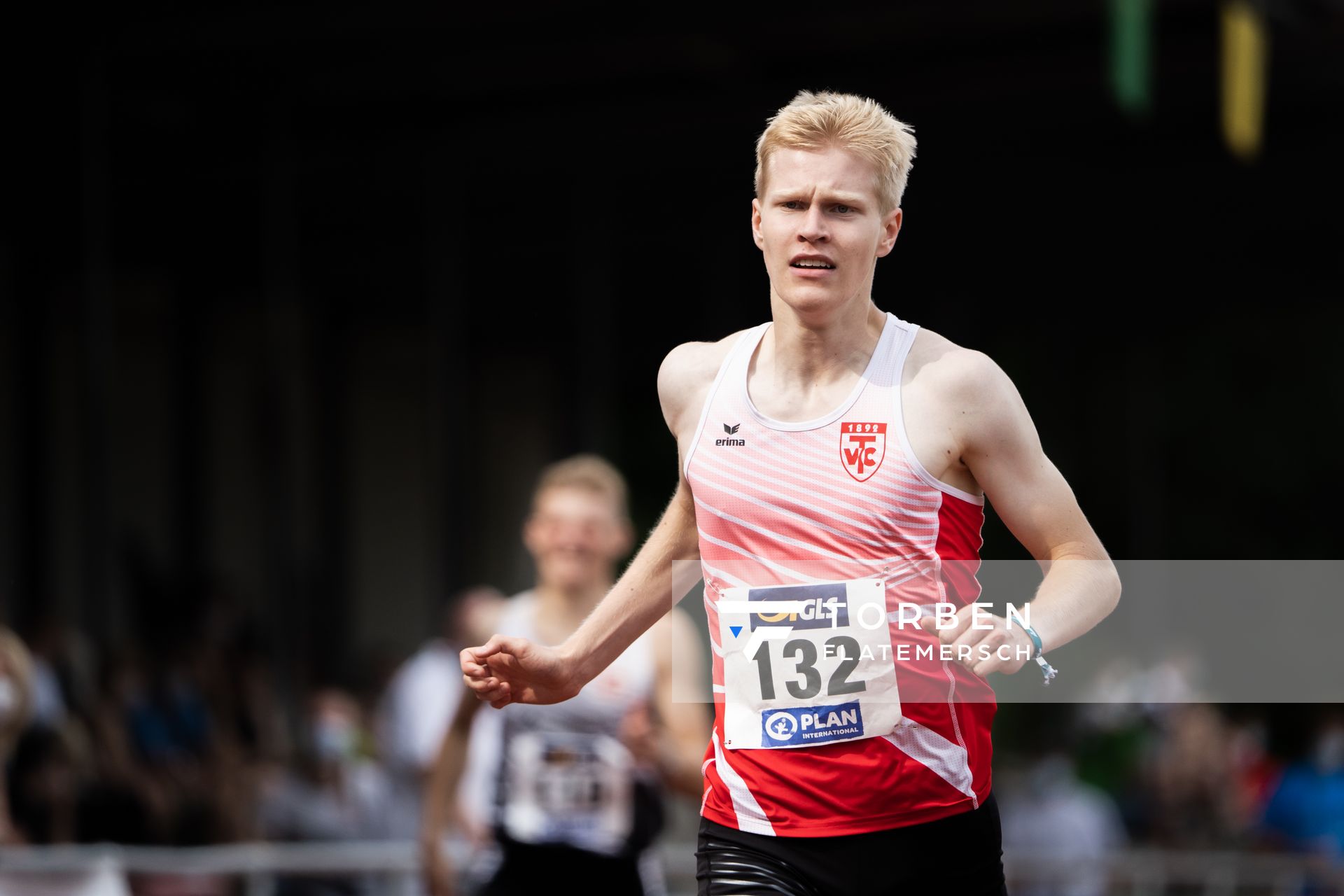 Torben Prepens (TV Cloppenburg) ueber 400m am 21.08.2021 bei den Deutschen Meisterschaften Mehrkampf im Auestadion in Wesel (Tag 2)