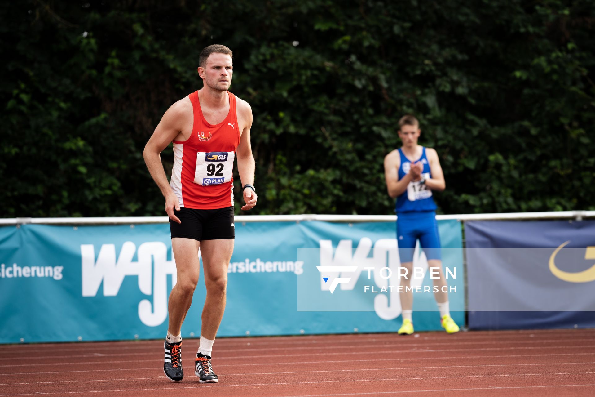 Nils Kruse (LG Region Karlsruhe) am 21.08.2021 bei den Deutschen Meisterschaften Mehrkampf im Auestadion in Wesel (Tag 2)
