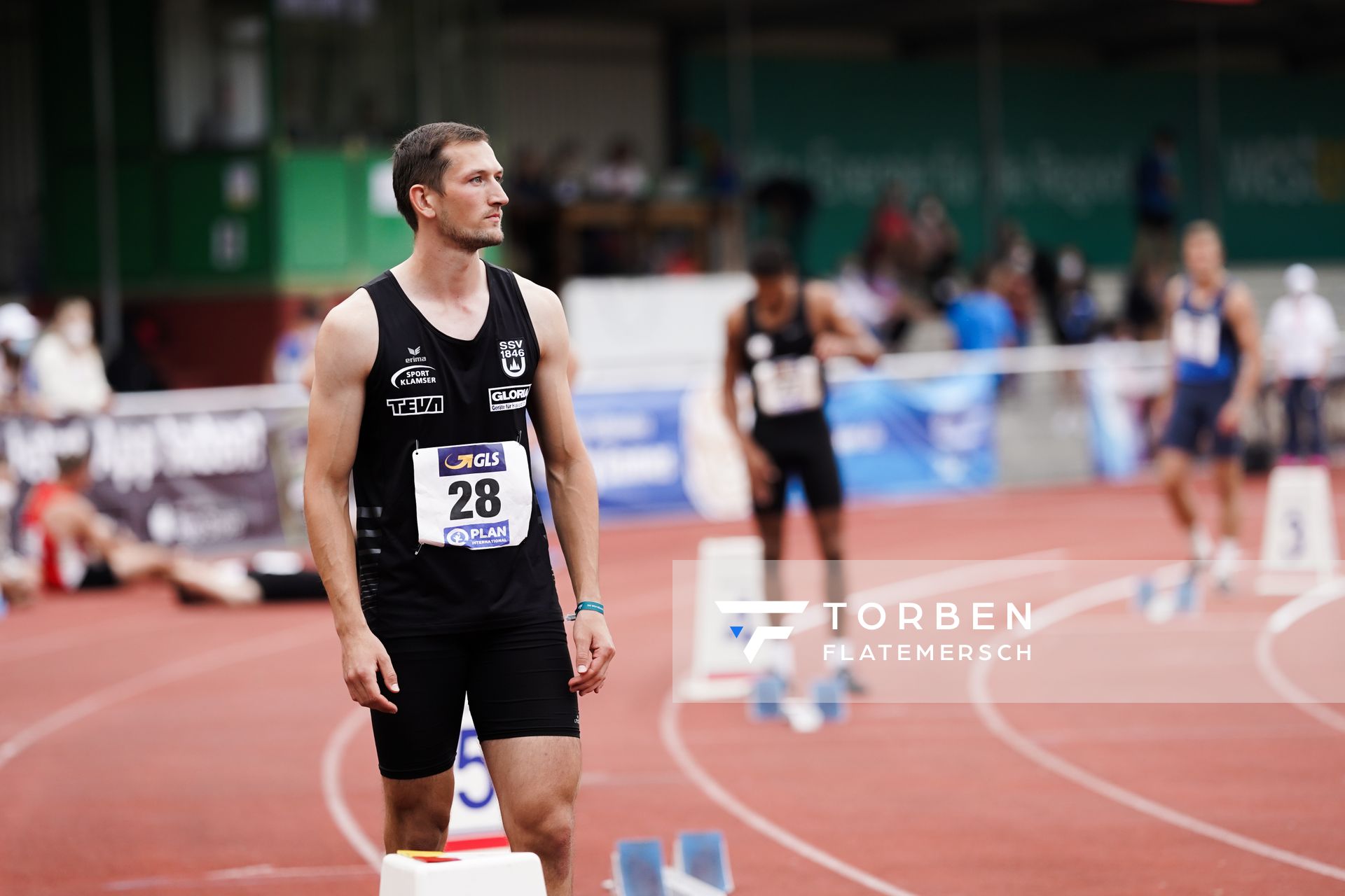 Luca Dieckmann (SSV Ulm 1846) am 21.08.2021 bei den Deutschen Meisterschaften Mehrkampf im Auestadion in Wesel (Tag 2)
