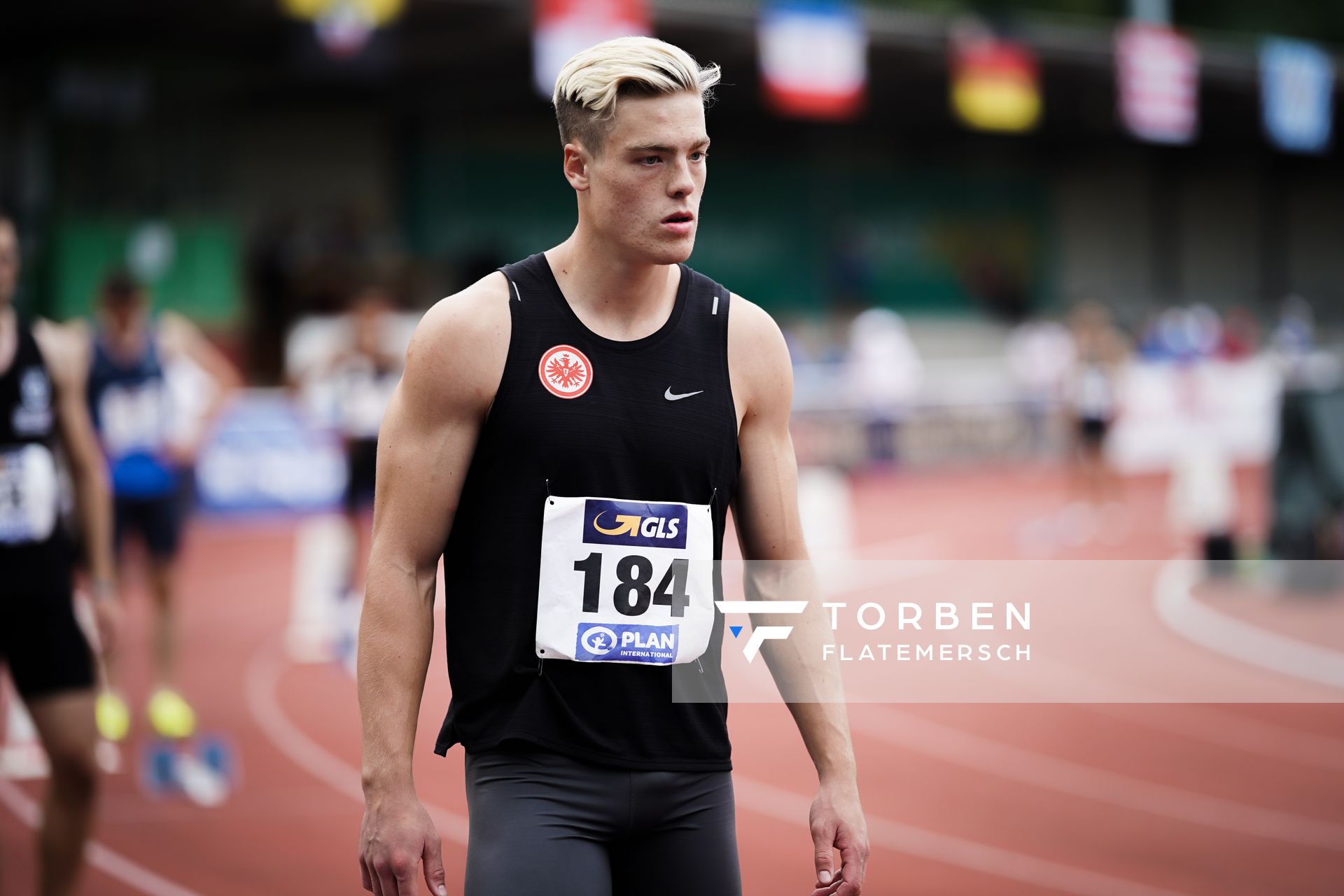 Yannik Knobloch (LG Welfen) beim 400m Start am 21.08.2021 bei den Deutschen Meisterschaften Mehrkampf im Auestadion in Wesel (Tag 2)