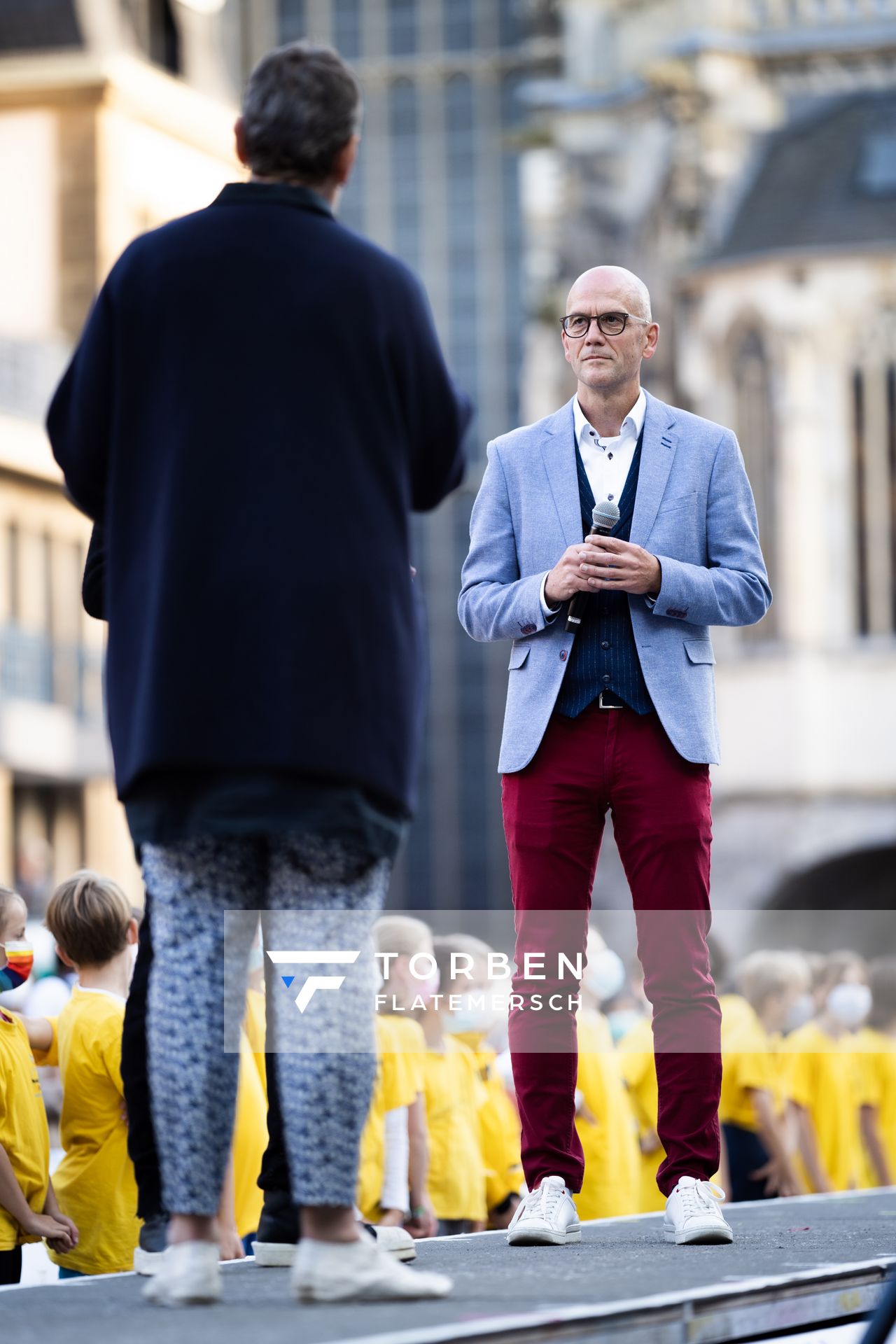 Andreas Schneider (NetAachen) am 22.09.2021 beim NetAachen-Domspringen 2021 auf dem Katschhof in Aachen