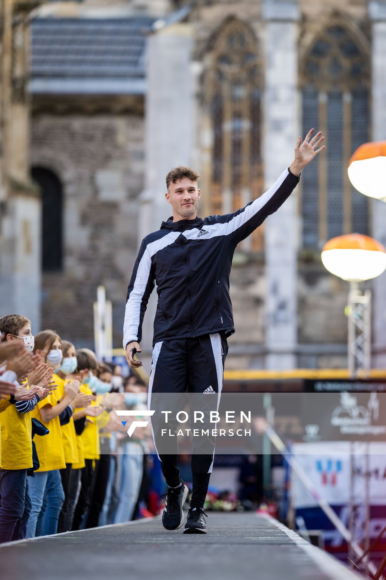 Kurtis Marschall (AUS) am 22.09.2021 beim NetAachen-Domspringen 2021 auf dem Katschhof in Aachen