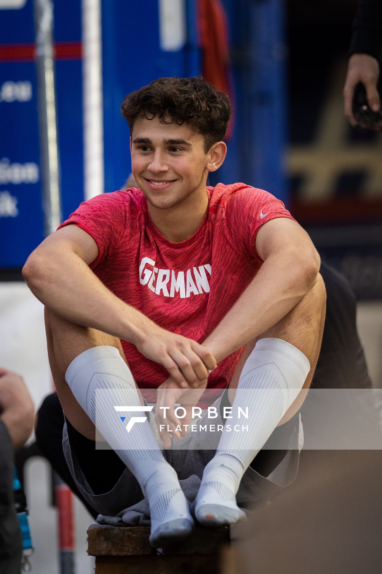 Luke Zenker (TSV Bayer 04 Leverkusen) am 22.09.2021 beim NetAachen-Domspringen 2021 auf dem Katschhof in Aachen