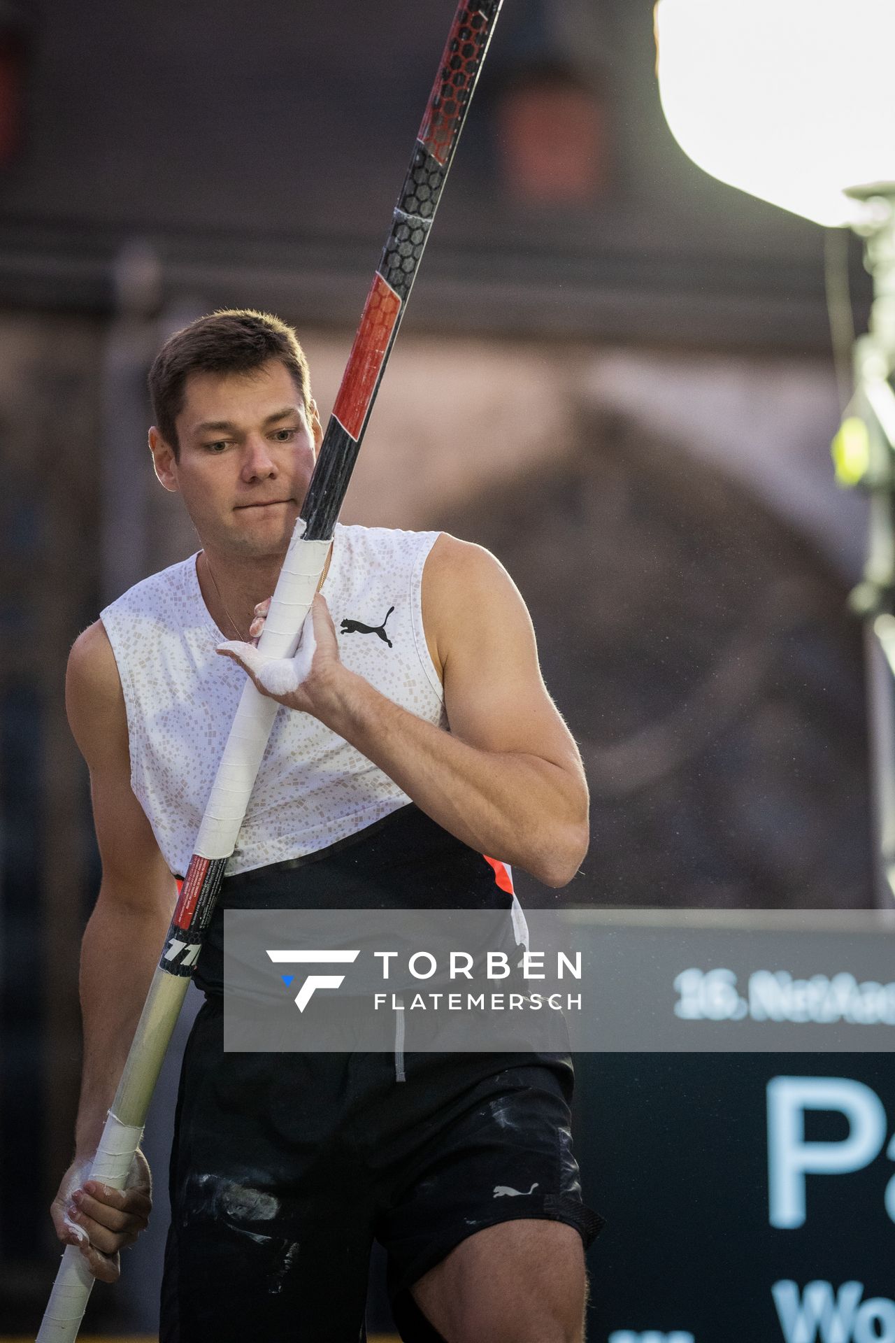 Pawel Wojciechowski (POL) am 22.09.2021 beim NetAachen-Domspringen 2021 auf dem Katschhof in Aachen
