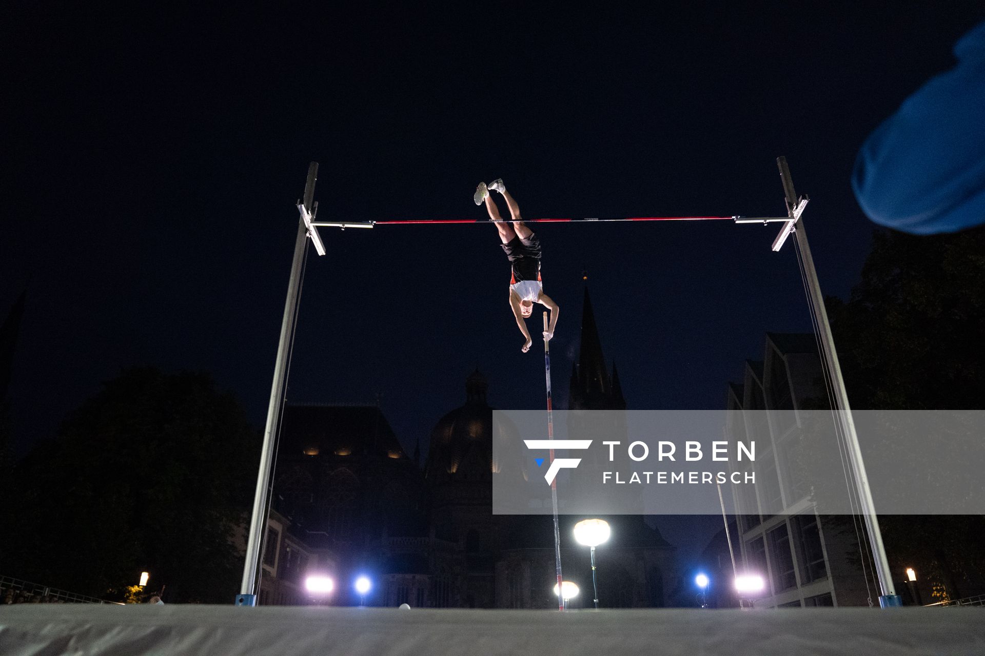 Pawel Wojciechowski (POL) am 22.09.2021 beim NetAachen-Domspringen 2021 auf dem Katschhof in Aachen