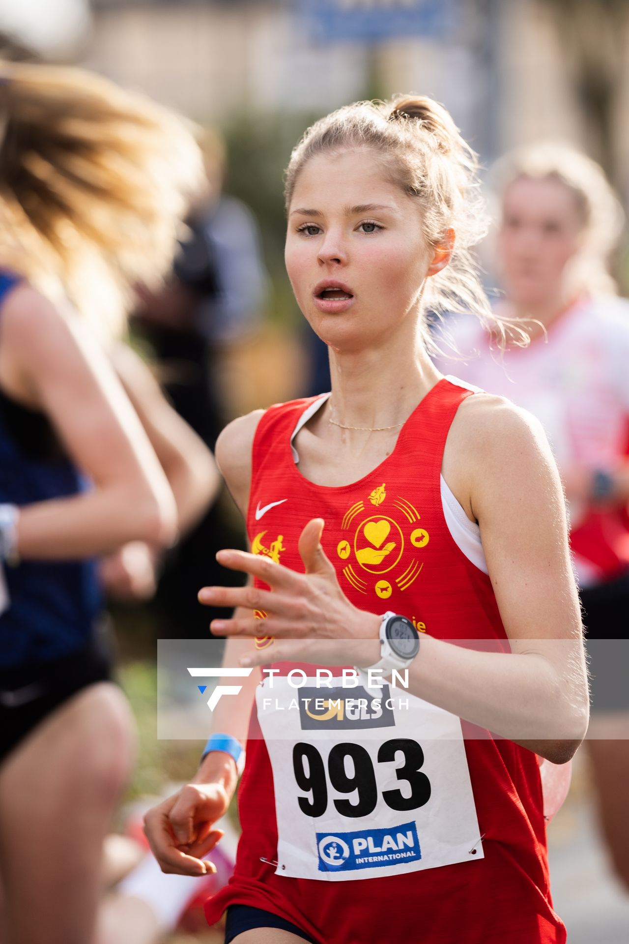 Karianne Noelken (Braunschweiger Laufclub) am 31.10.2021 waehrend der DM 10km Strasse in Uelzen