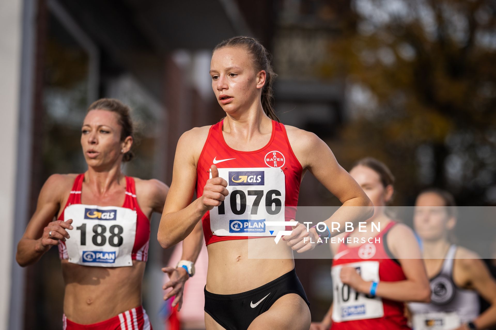 Berit Scheid (TSV Bayer 04 Leverkusen) am 31.10.2021 waehrend der DM 10km Strasse in Uelzen