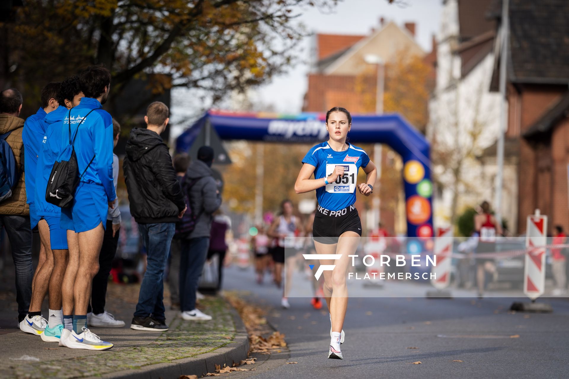 Luise Eisenmann (VfL Sindelfingen) am 31.10.2021 waehrend der DM 10km Strasse in Uelzen
