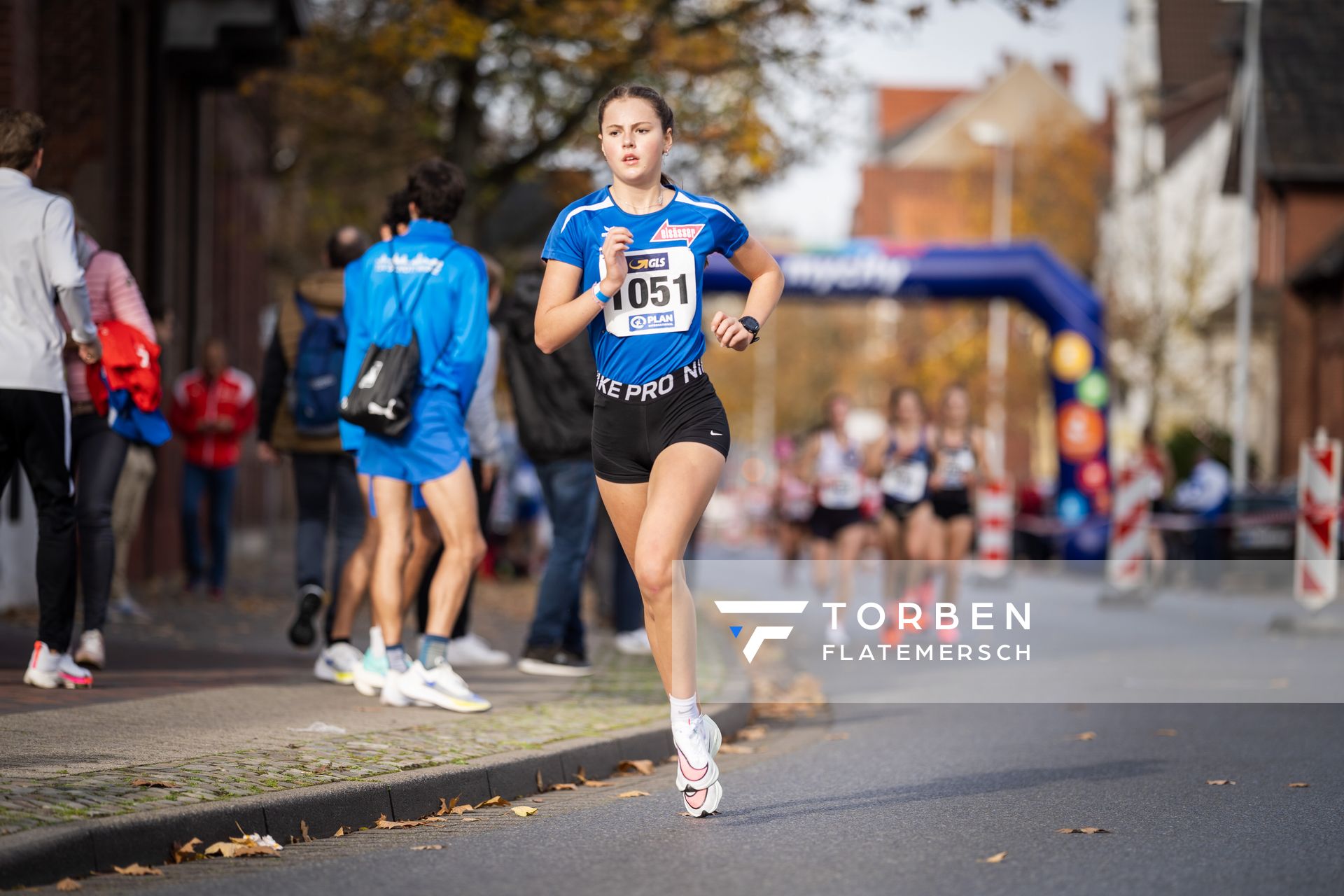 Luise Eisenmann (VfL Sindelfingen) am 31.10.2021 waehrend der DM 10km Strasse in Uelzen