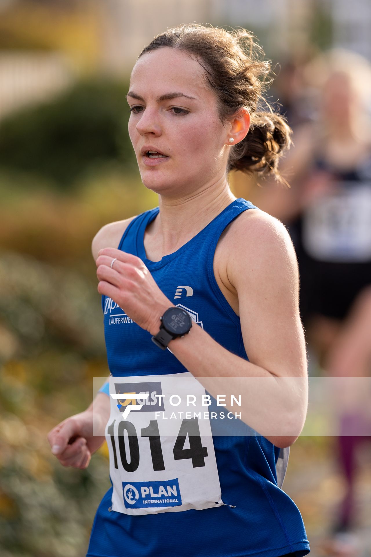Julia Kuempers (Leichtathletikclub Kronshagen) am 31.10.2021 waehrend der DM 10km Strasse in Uelzen
