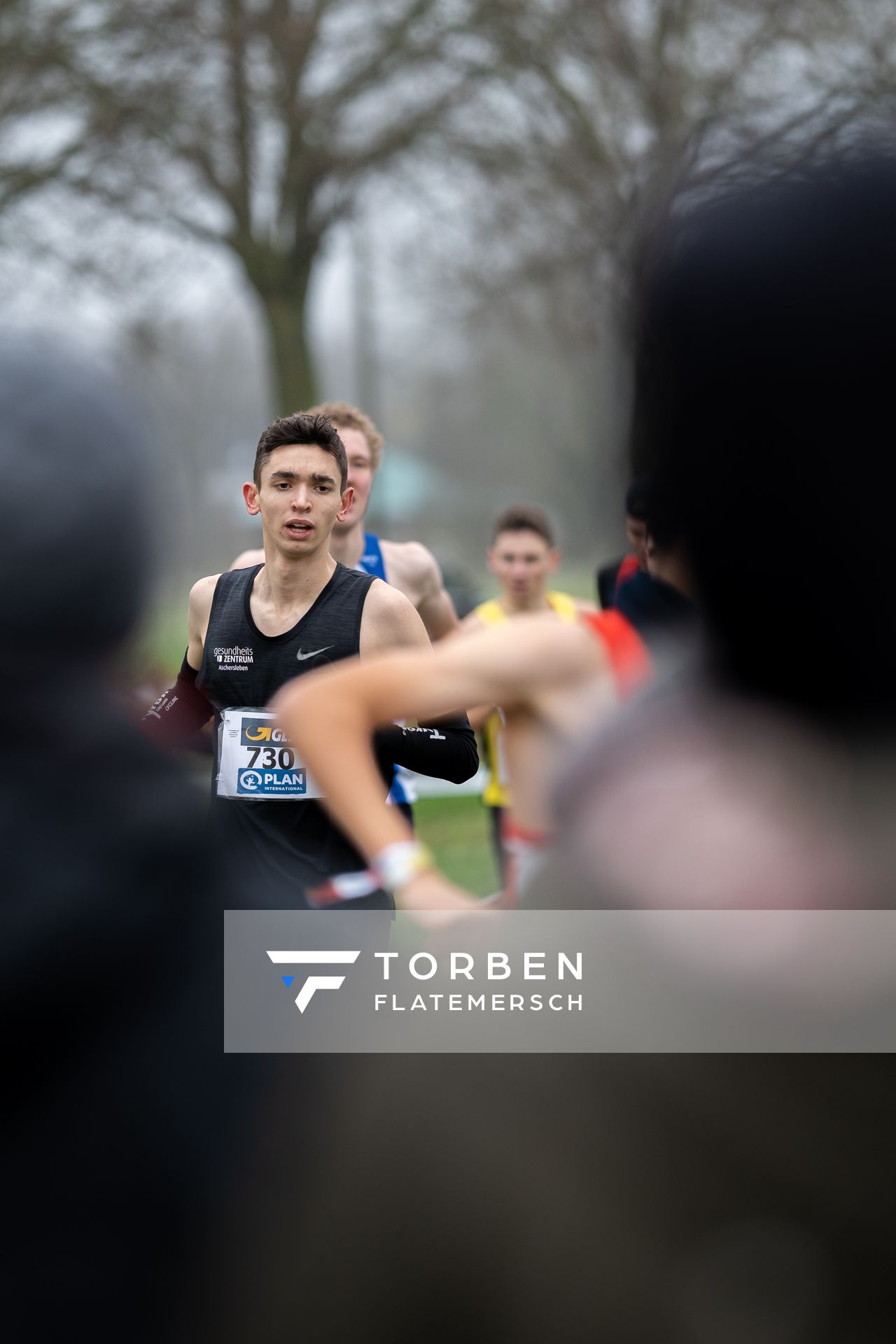 Arvid Michaelis (LAC Aschersleben) am 18.12.2021 waehrend der deutschen Cross Meisterschaft 2021 in Sonsbeck